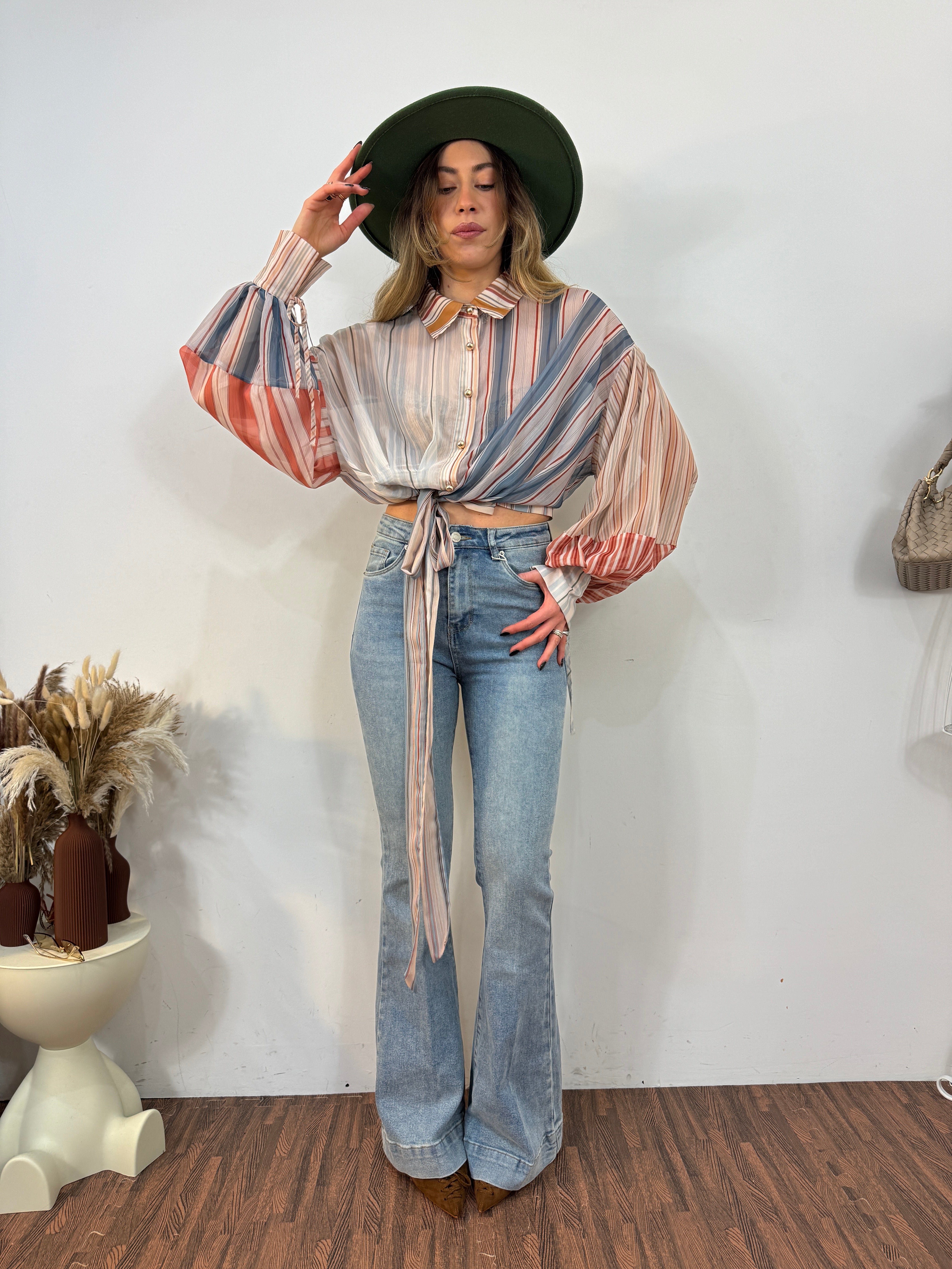 Camicia multirighe