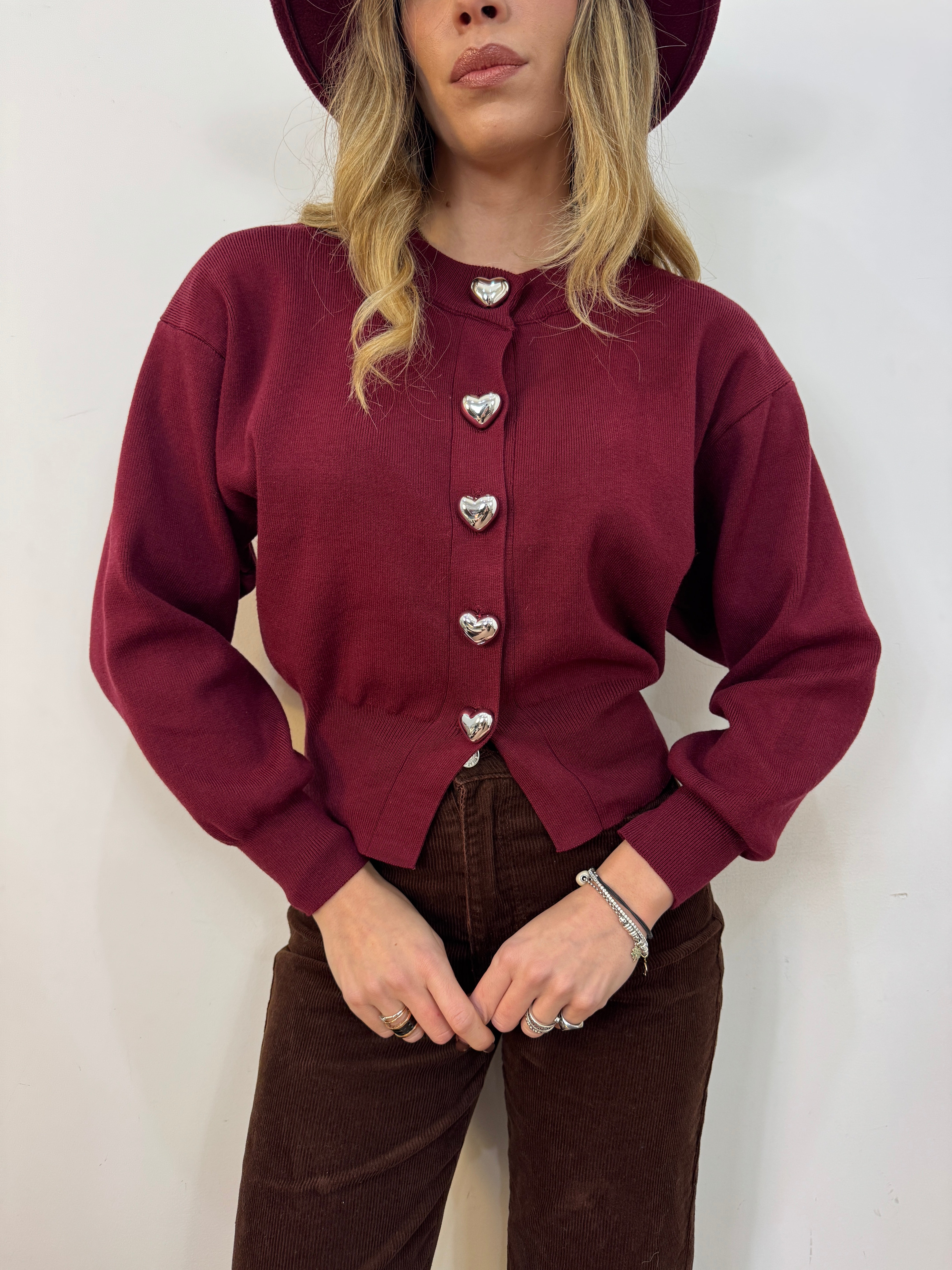 Cardigan cuoricino