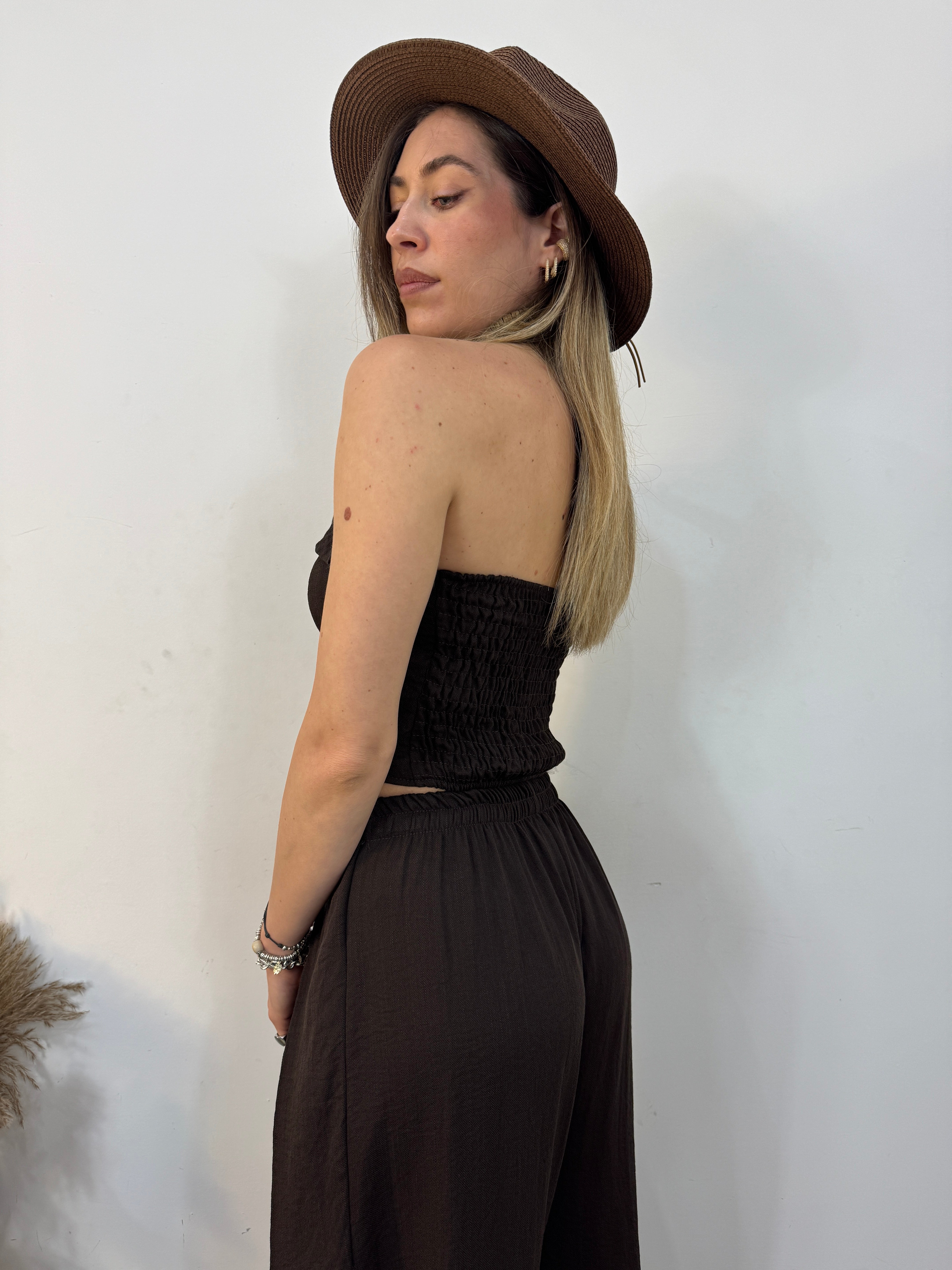 Coordinato top con risvolto