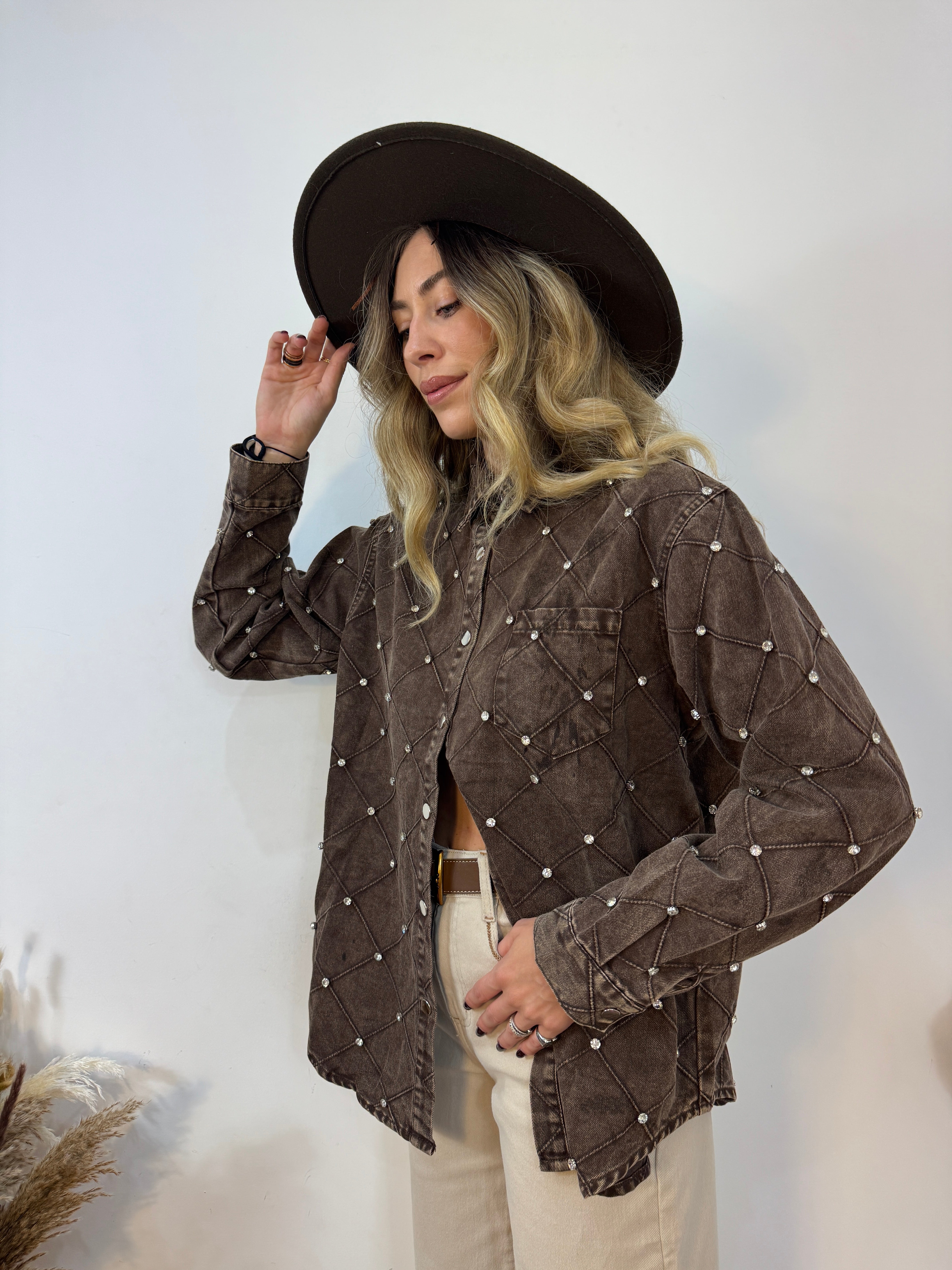 Camicia rombi gioiello
