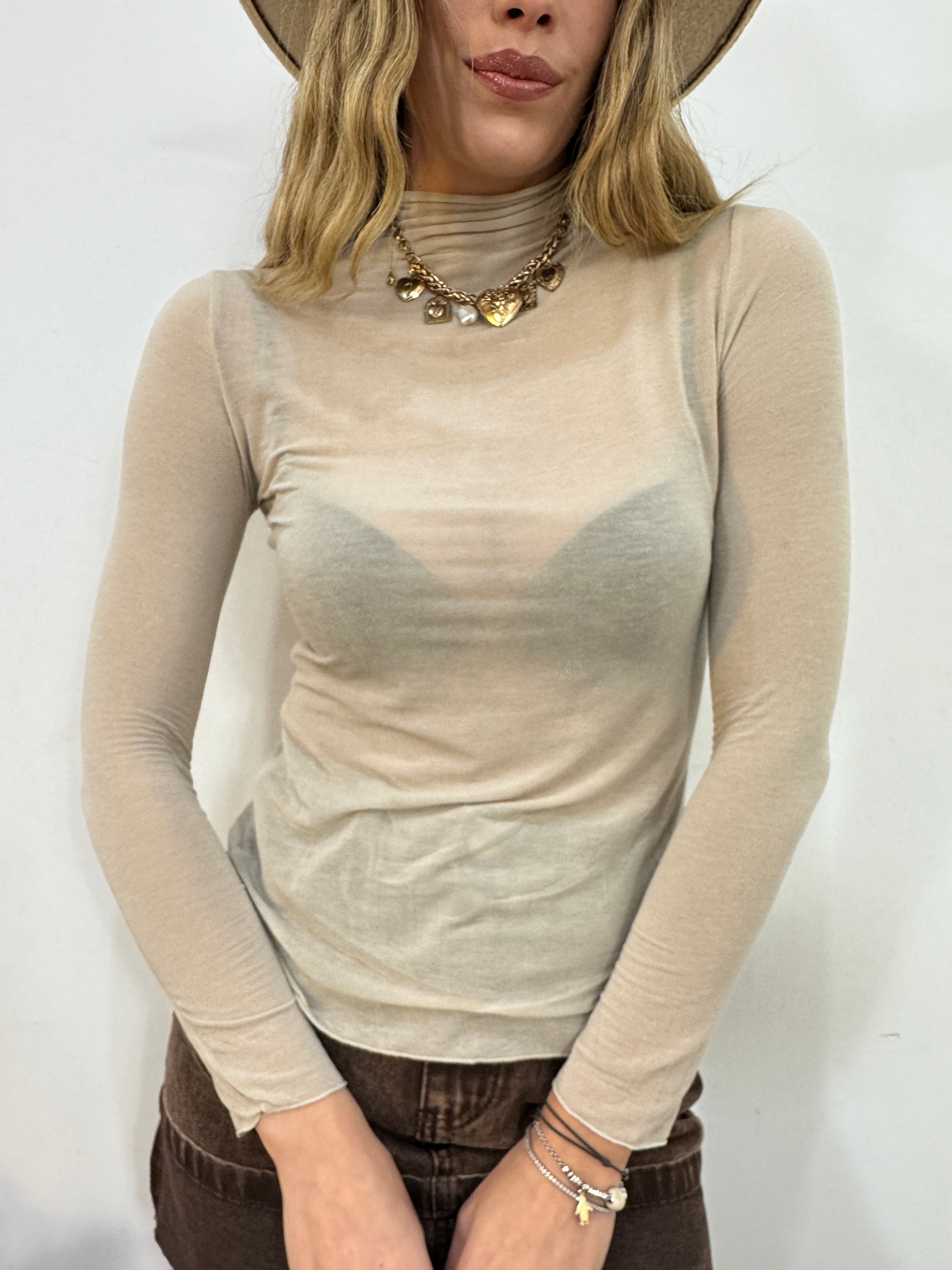 Maglia sottogiacca mezzocollo