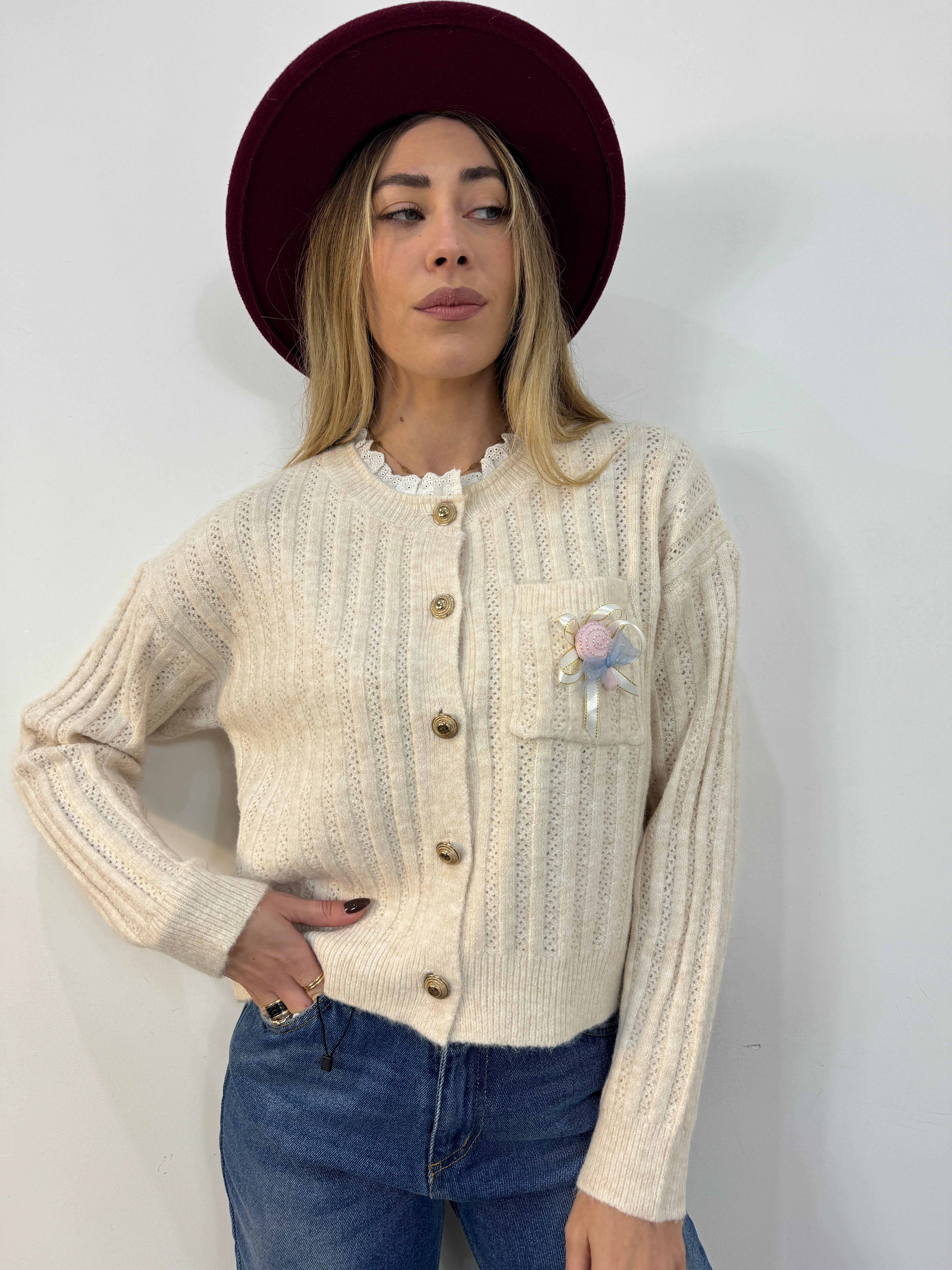 Cardigan caramella