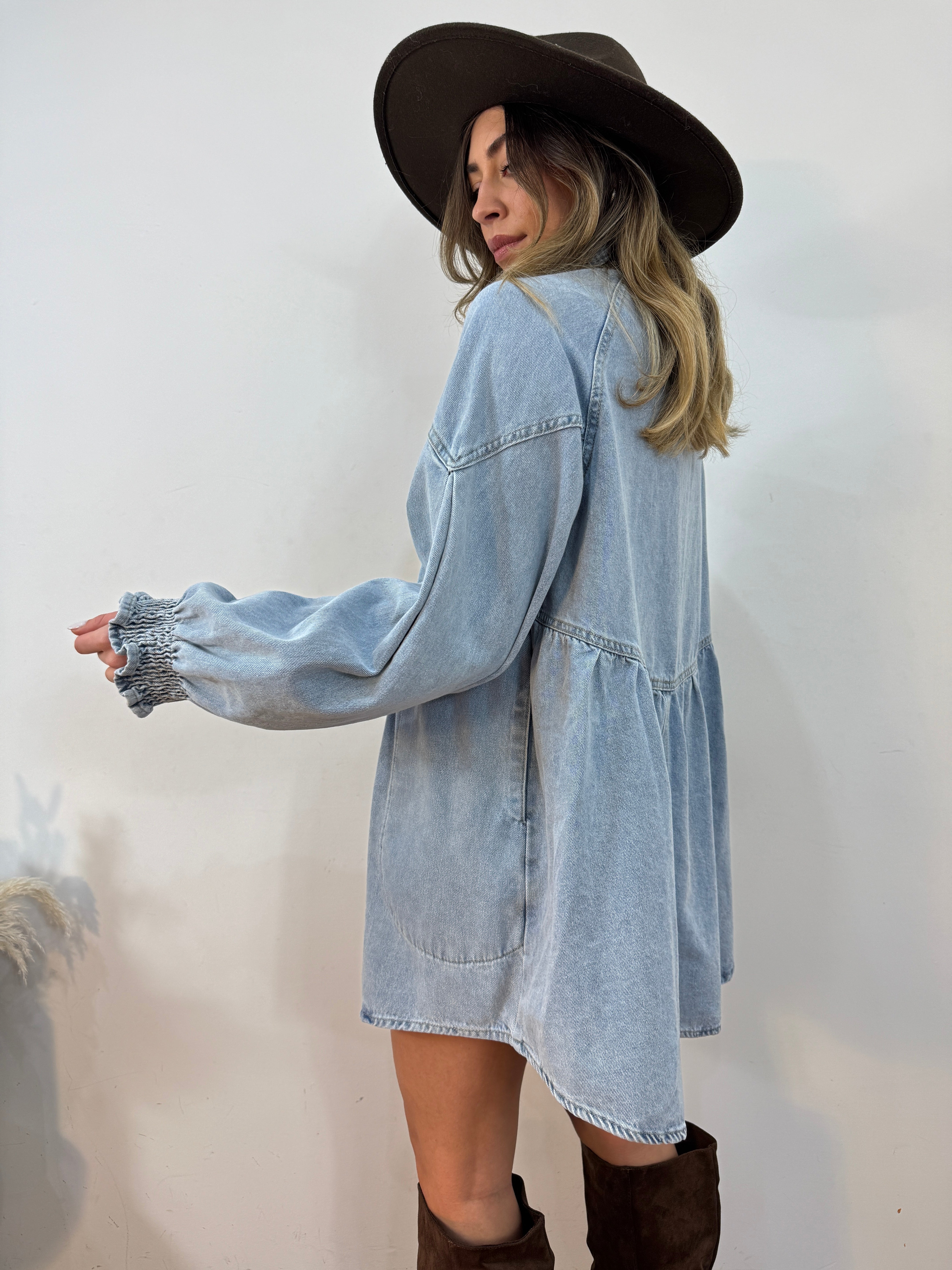 Abito denim heart
