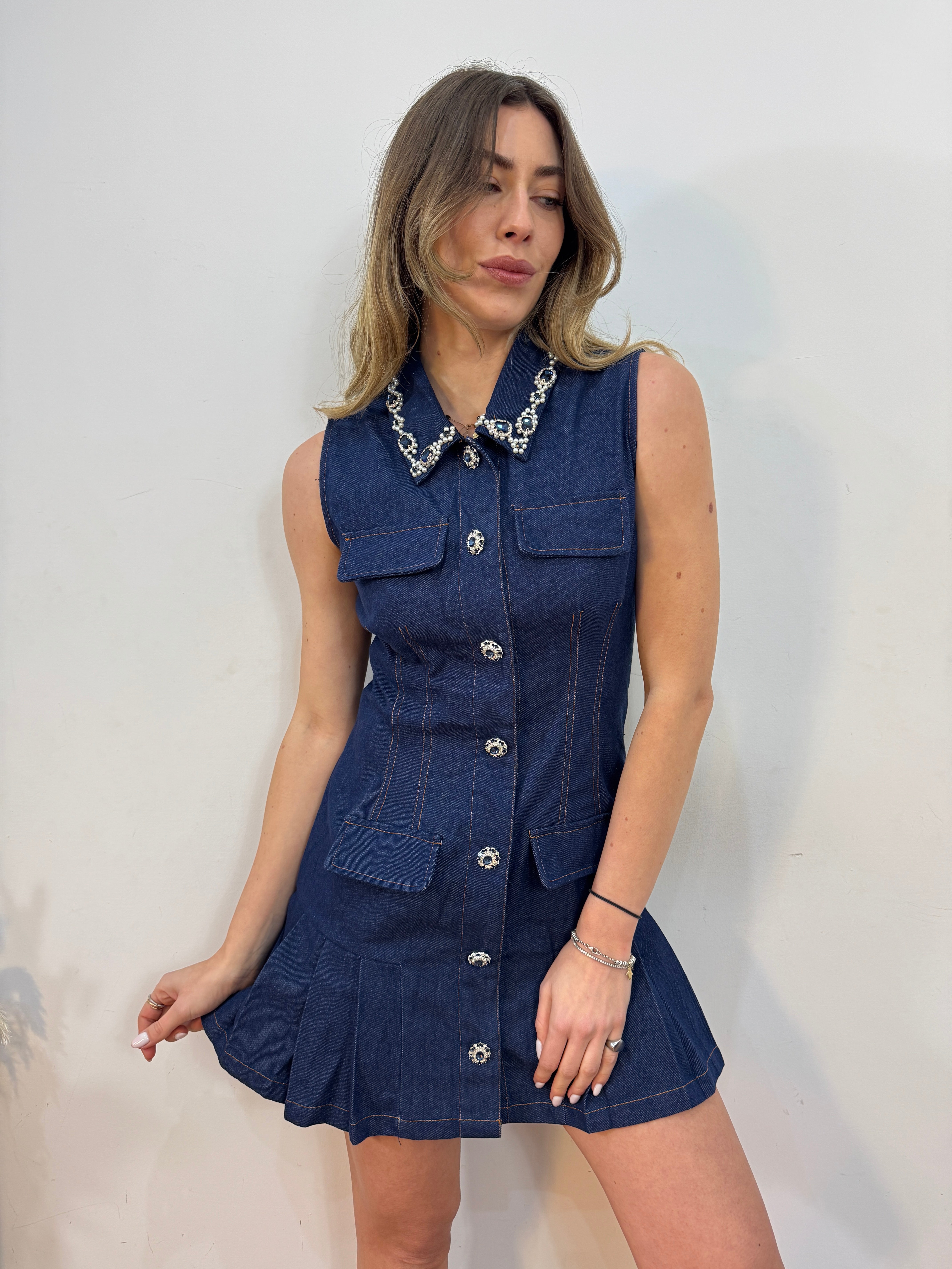 Vestitino denim jewels