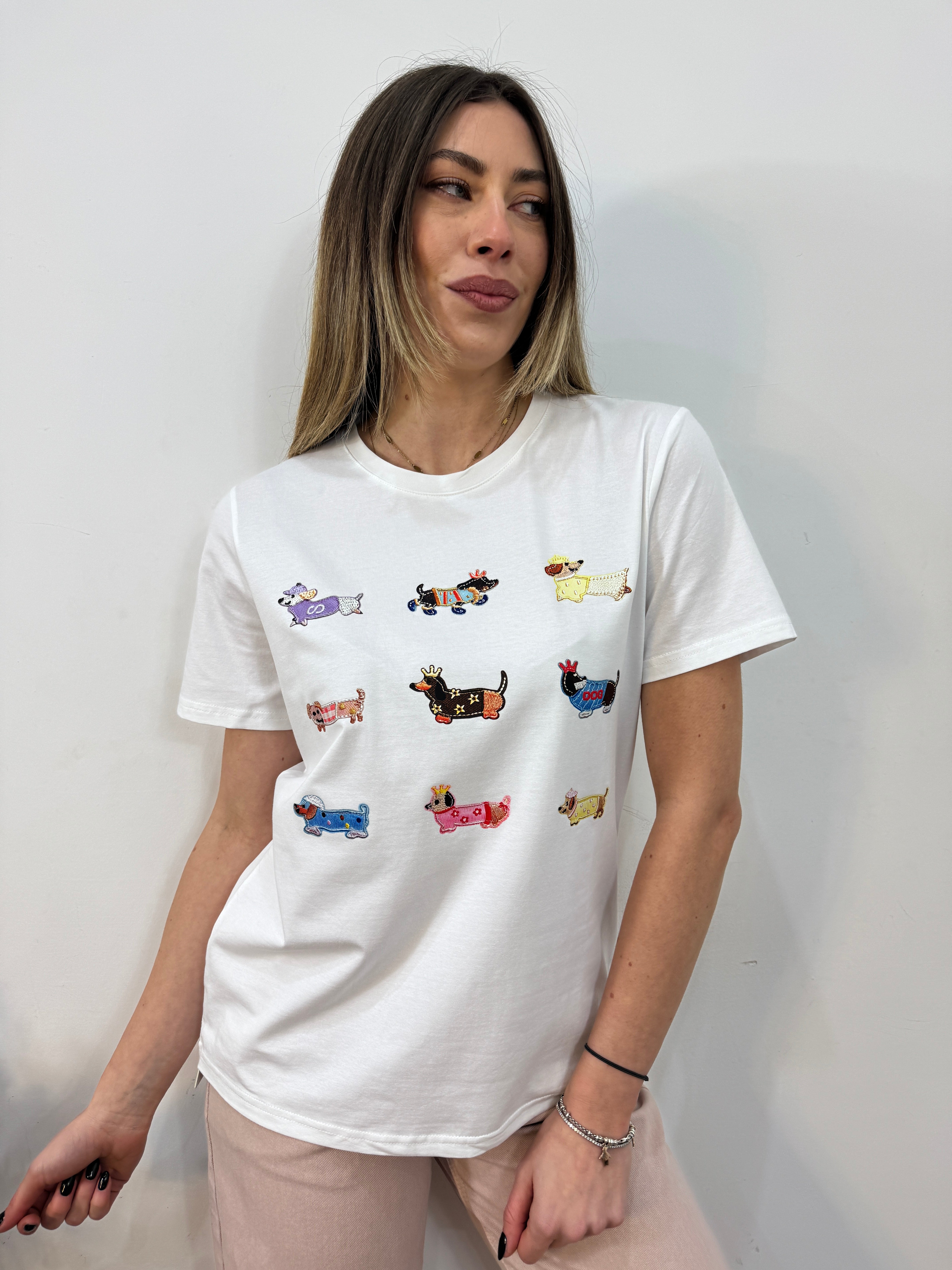 T shirt multi bassotto