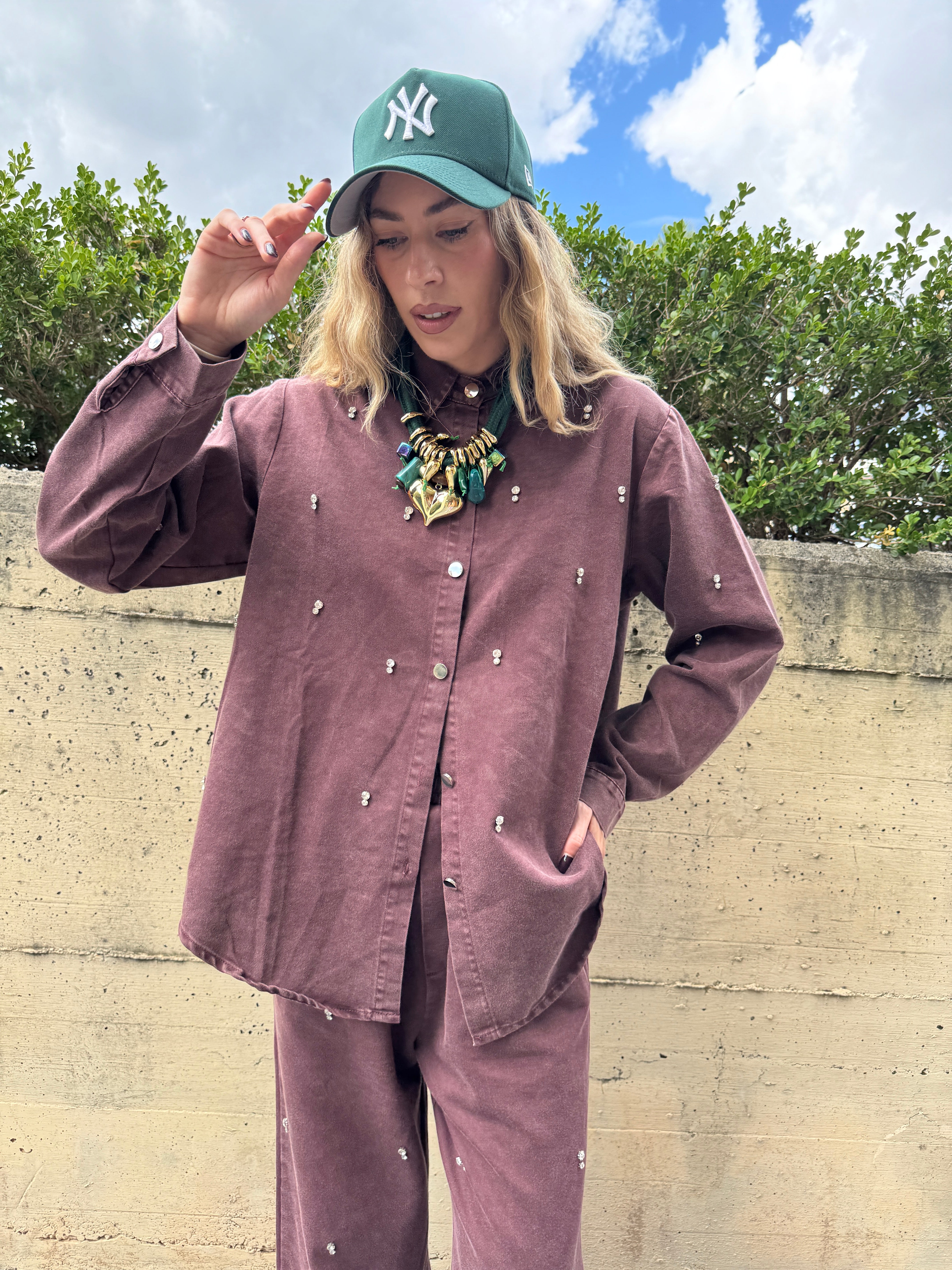 Coordinato Denim prugna