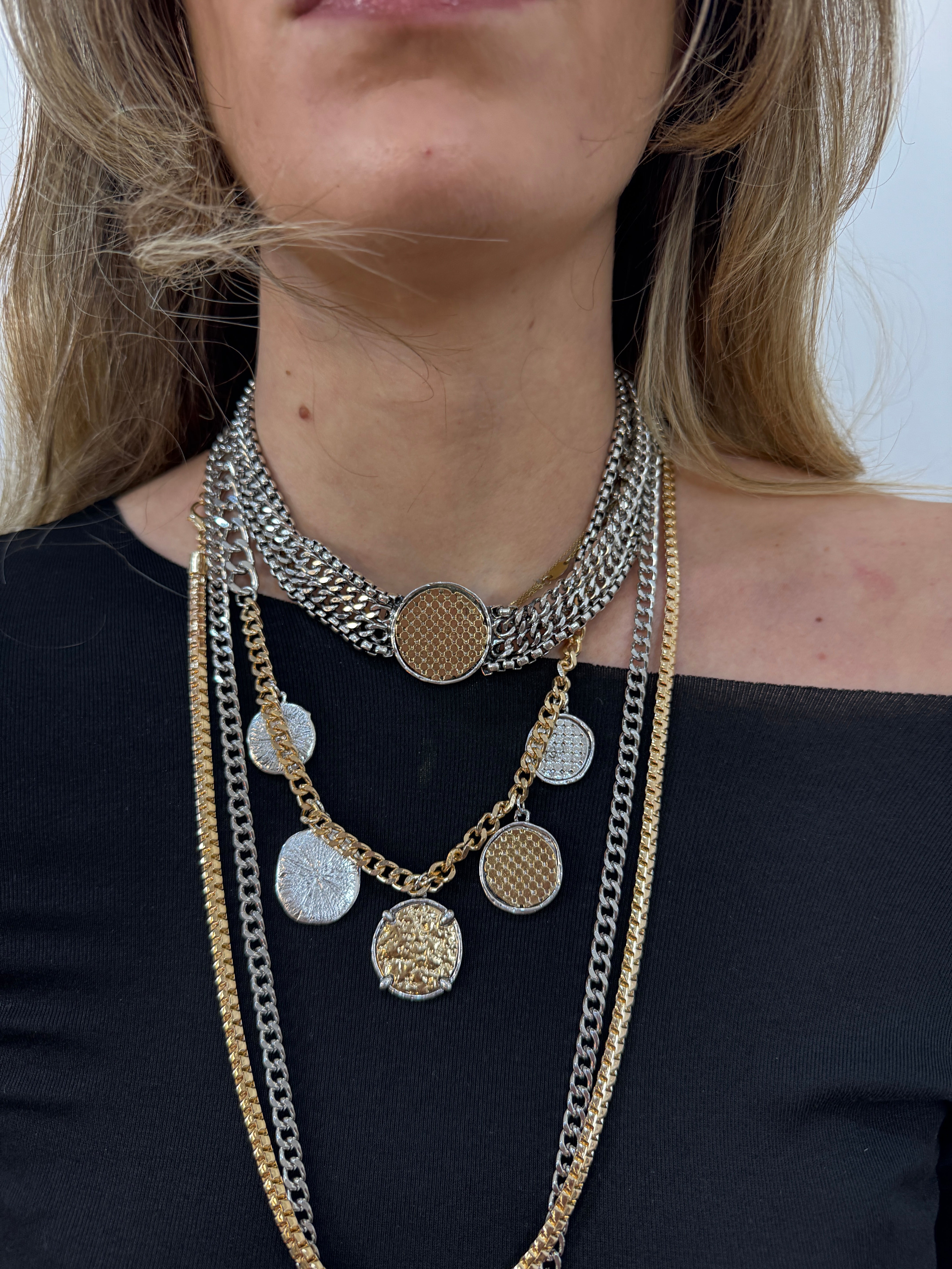 Set 4 Collane Medaglie