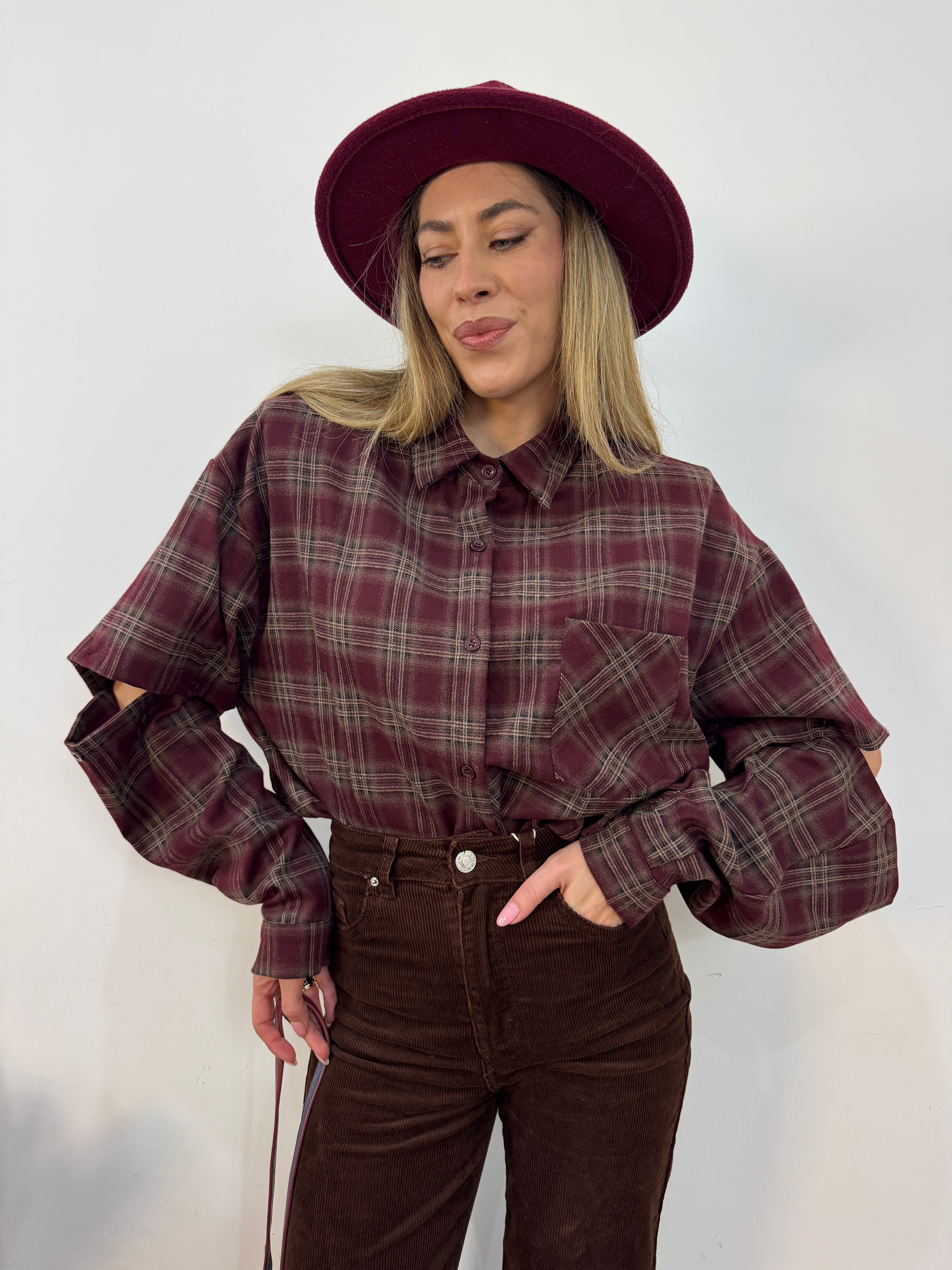 Camicia manica bottoncini