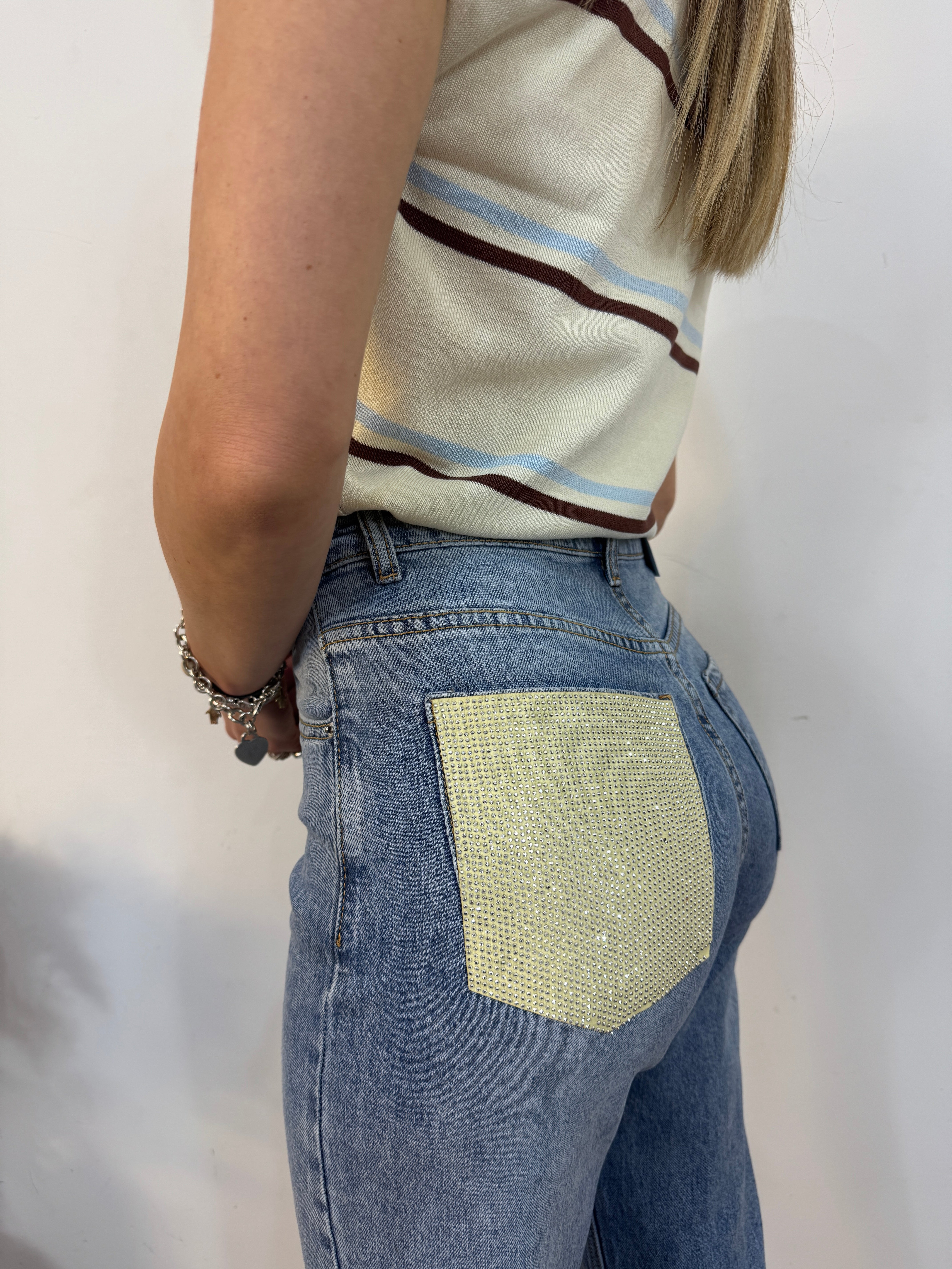 Jeans tasca gioiello