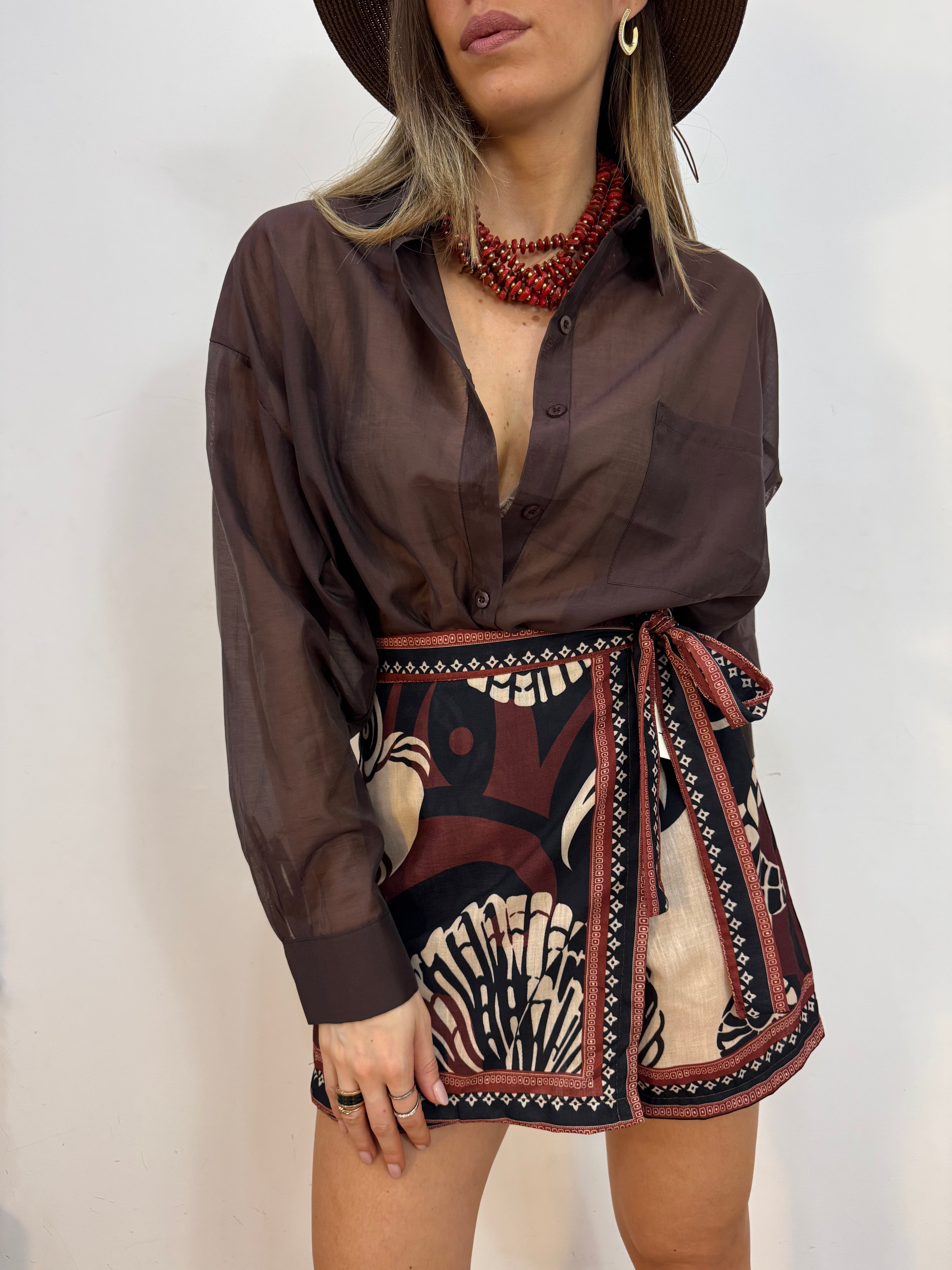 Panta-Gonna Capri marrone