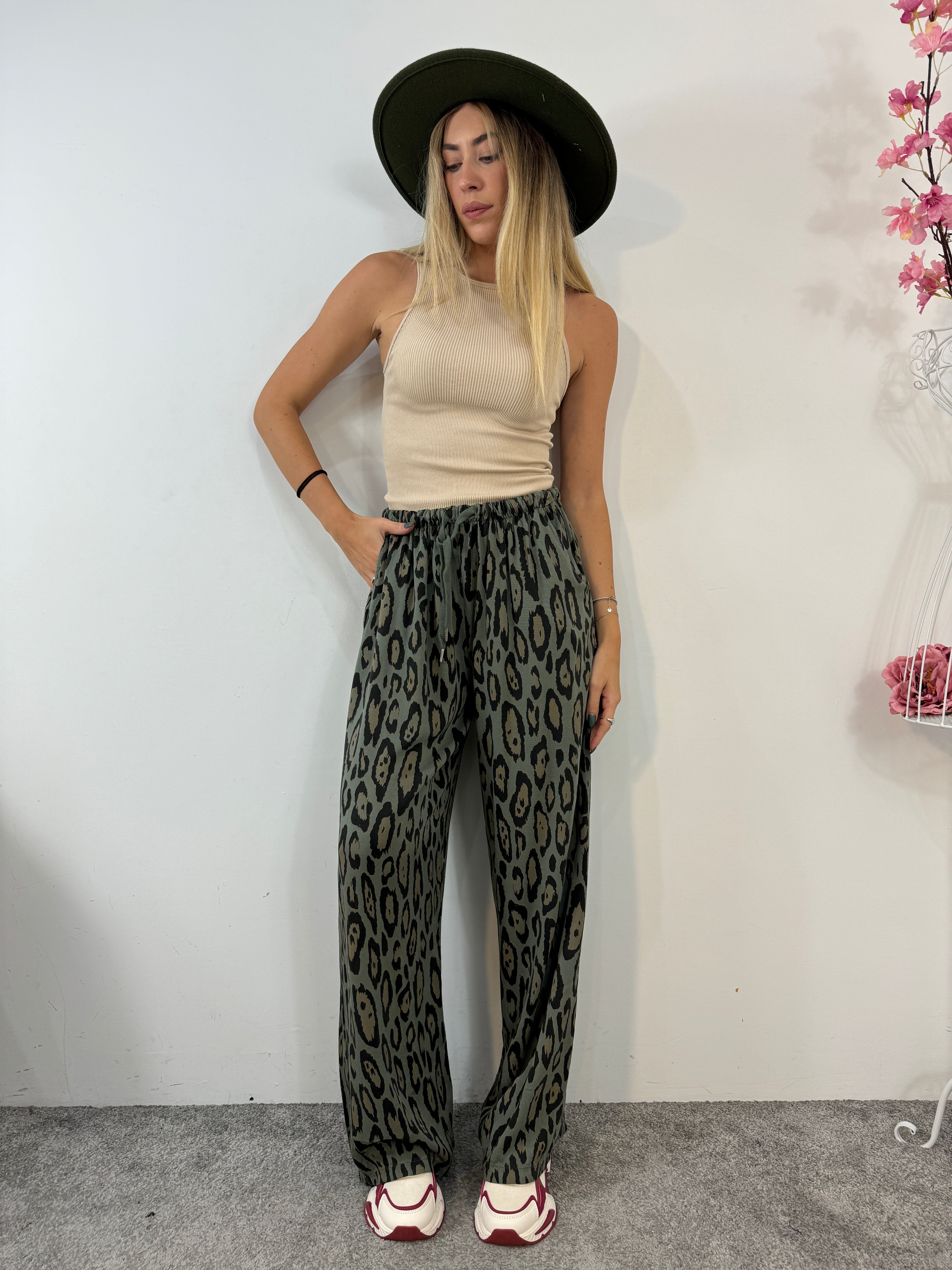 Pantalone glam macula