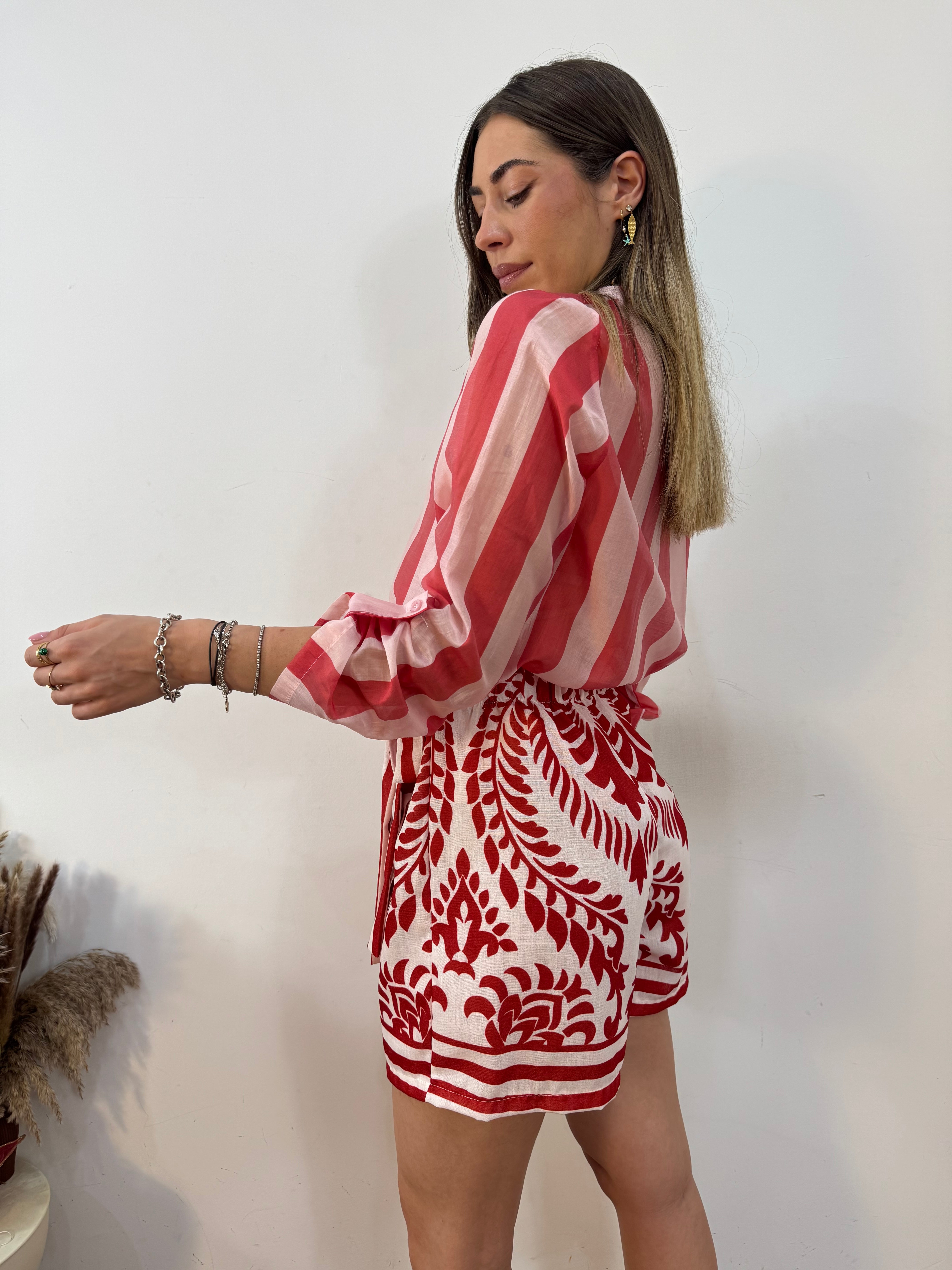 Panta-Gonna Capri rosso