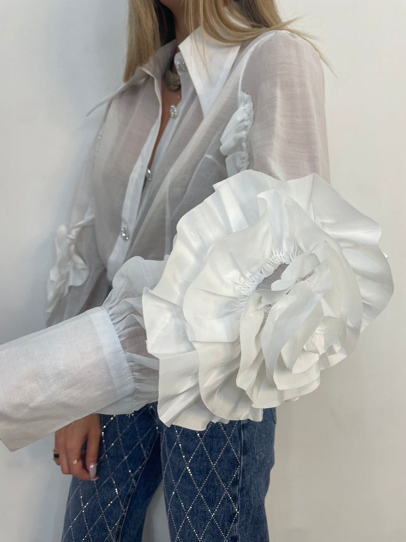 Camicia effetto velo