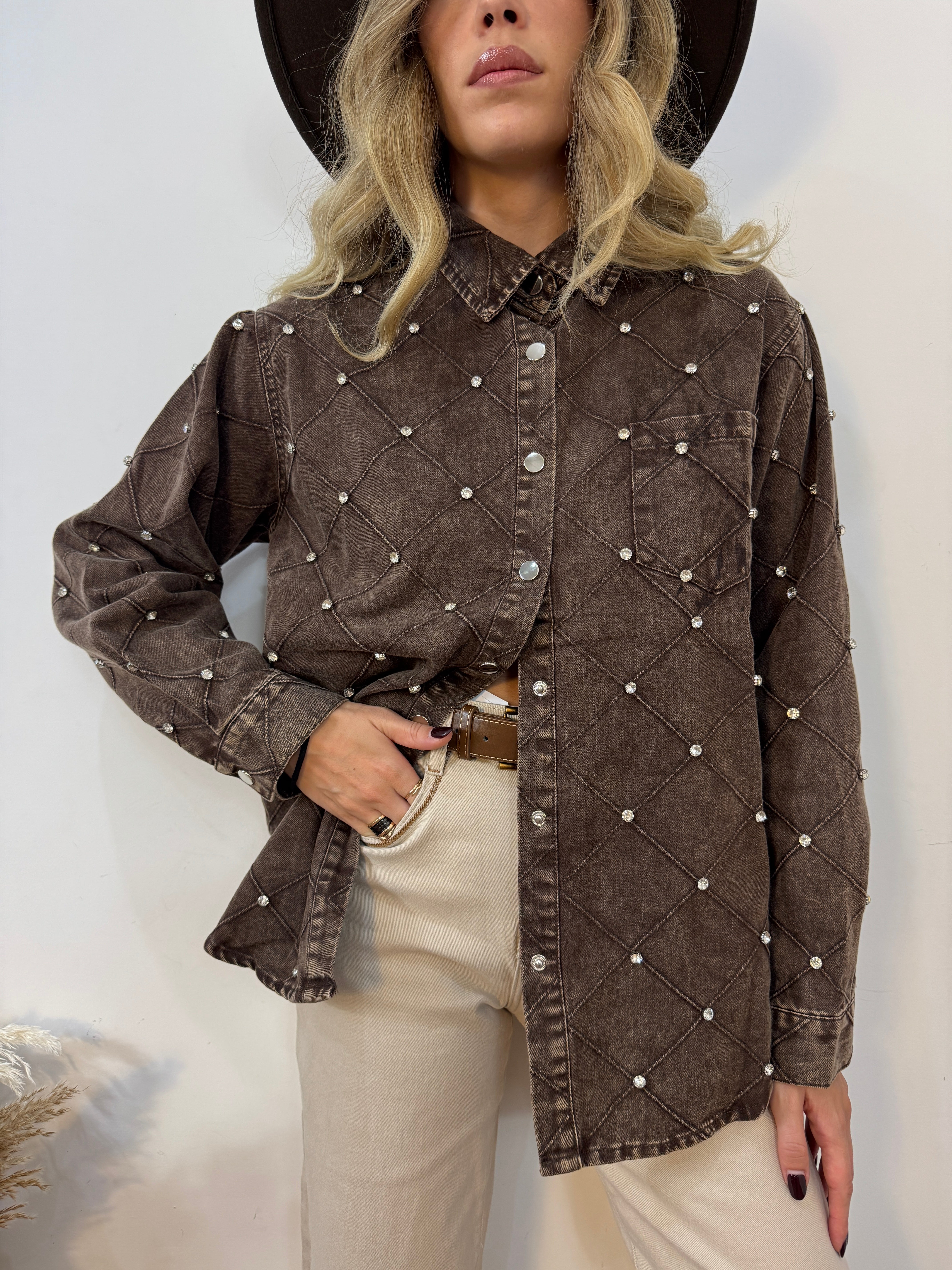 Camicia rombi gioiello