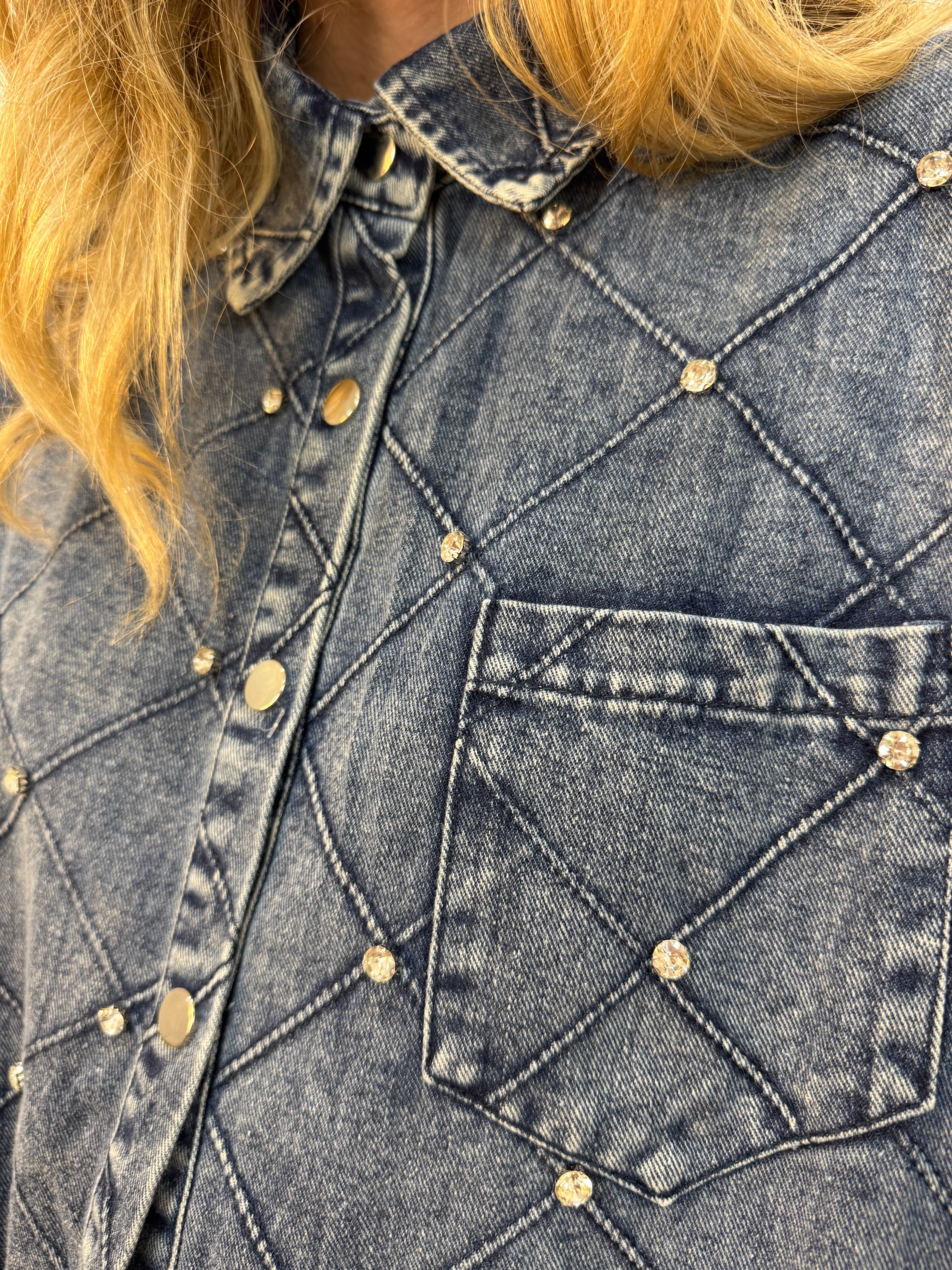 Camicia rombi gioiello