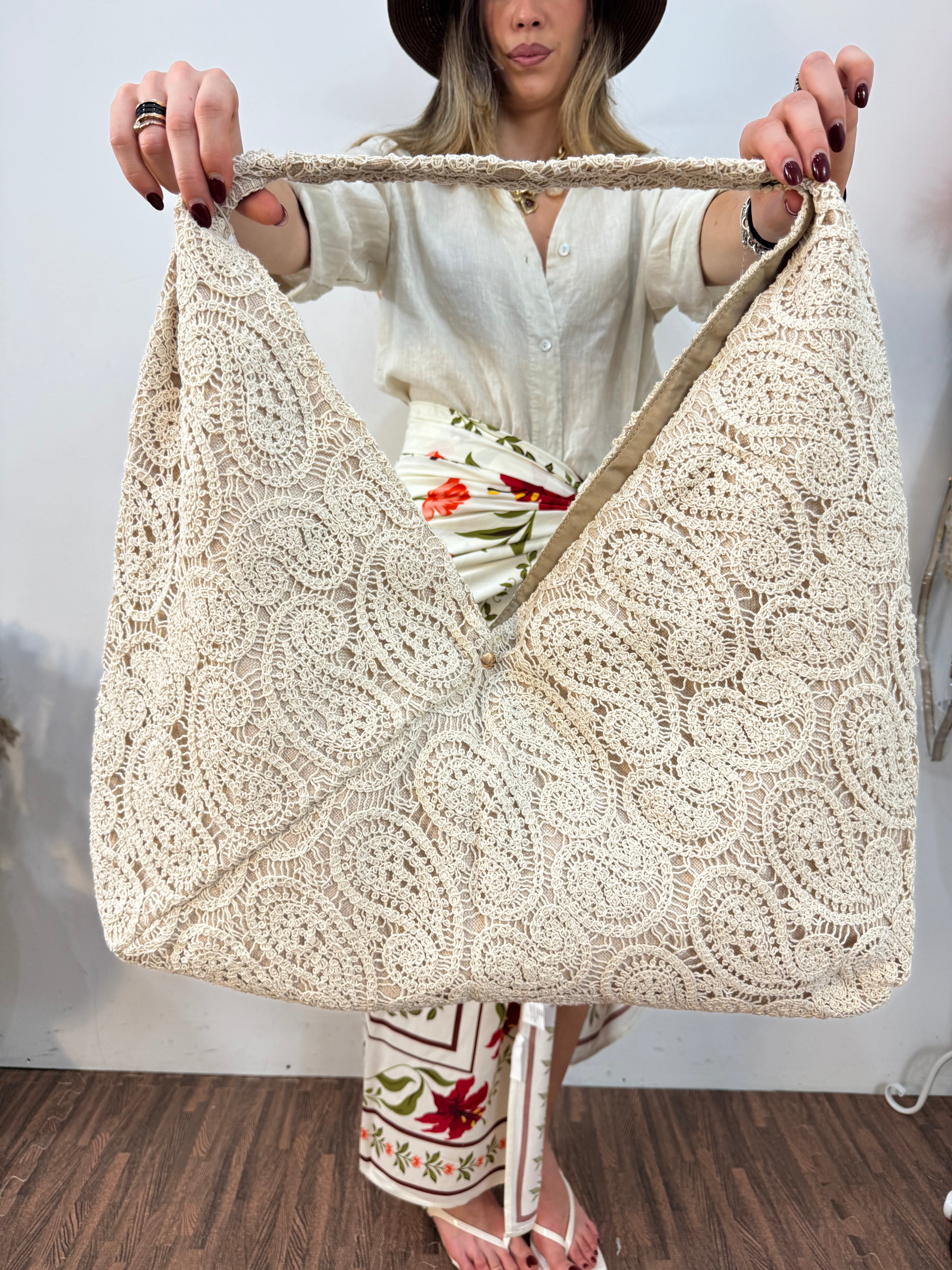 Maxi borsa macrame’