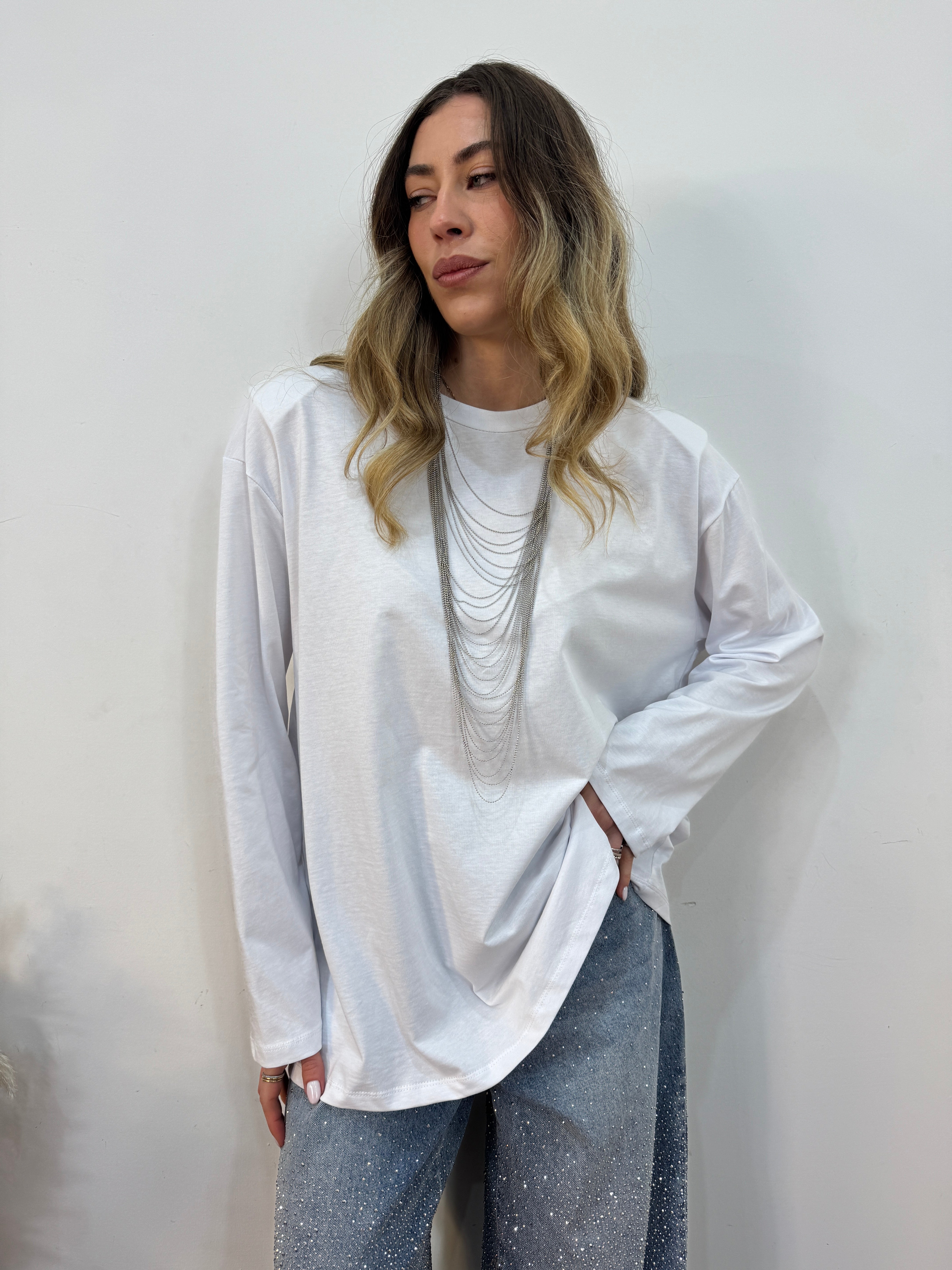 Maglia Spalline girocollo