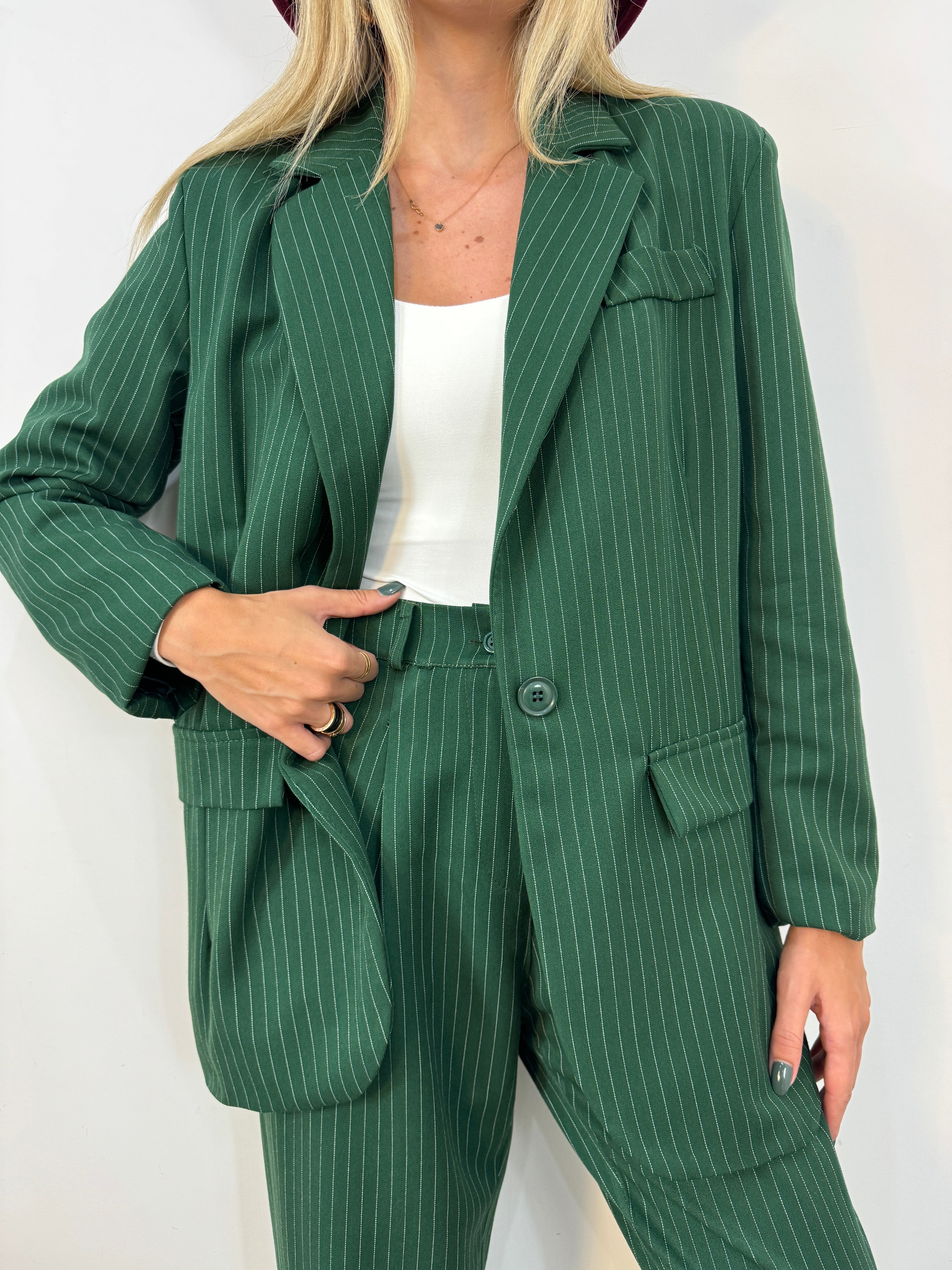 Tailleur Delia gessato