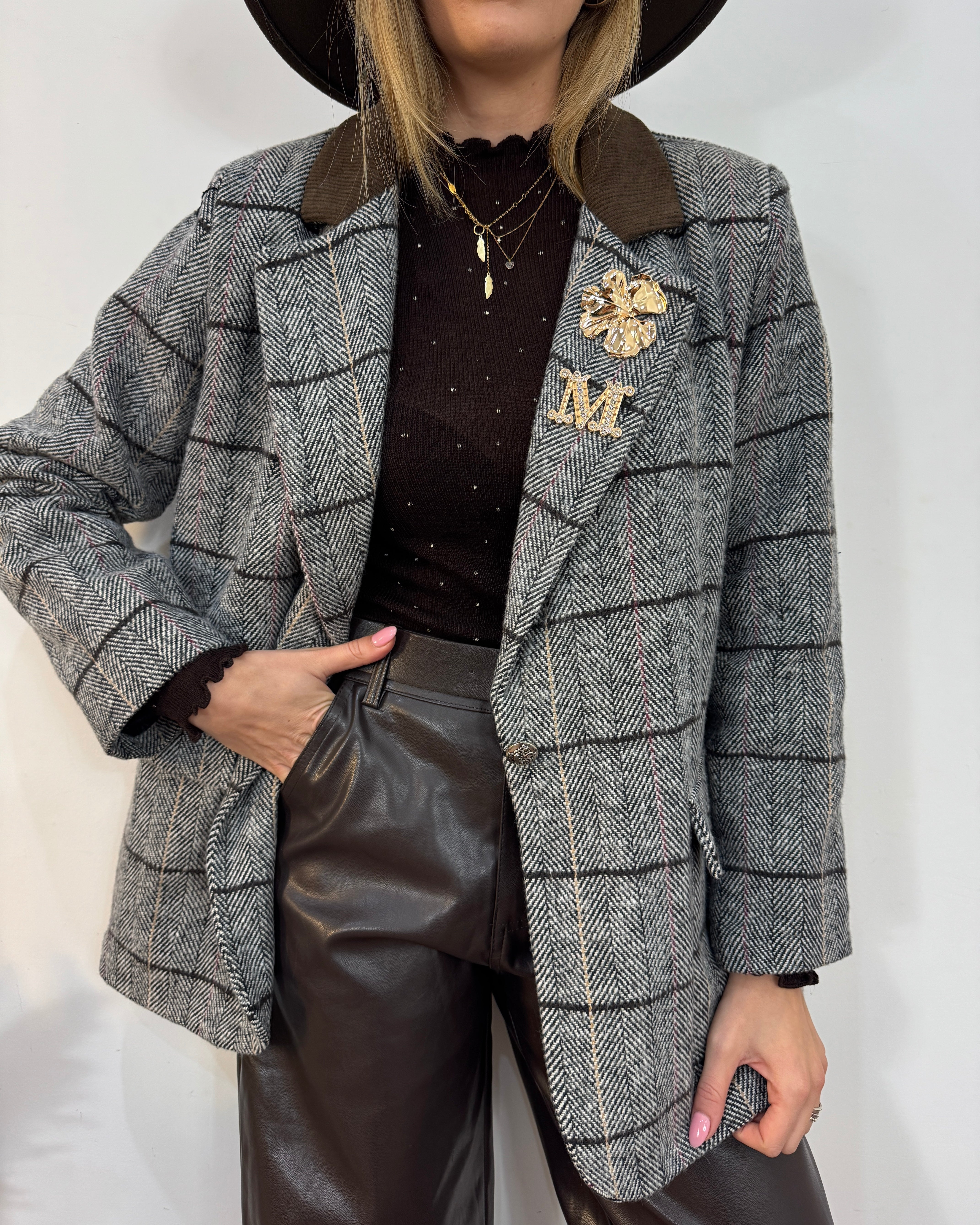 Giacca gloss spigata