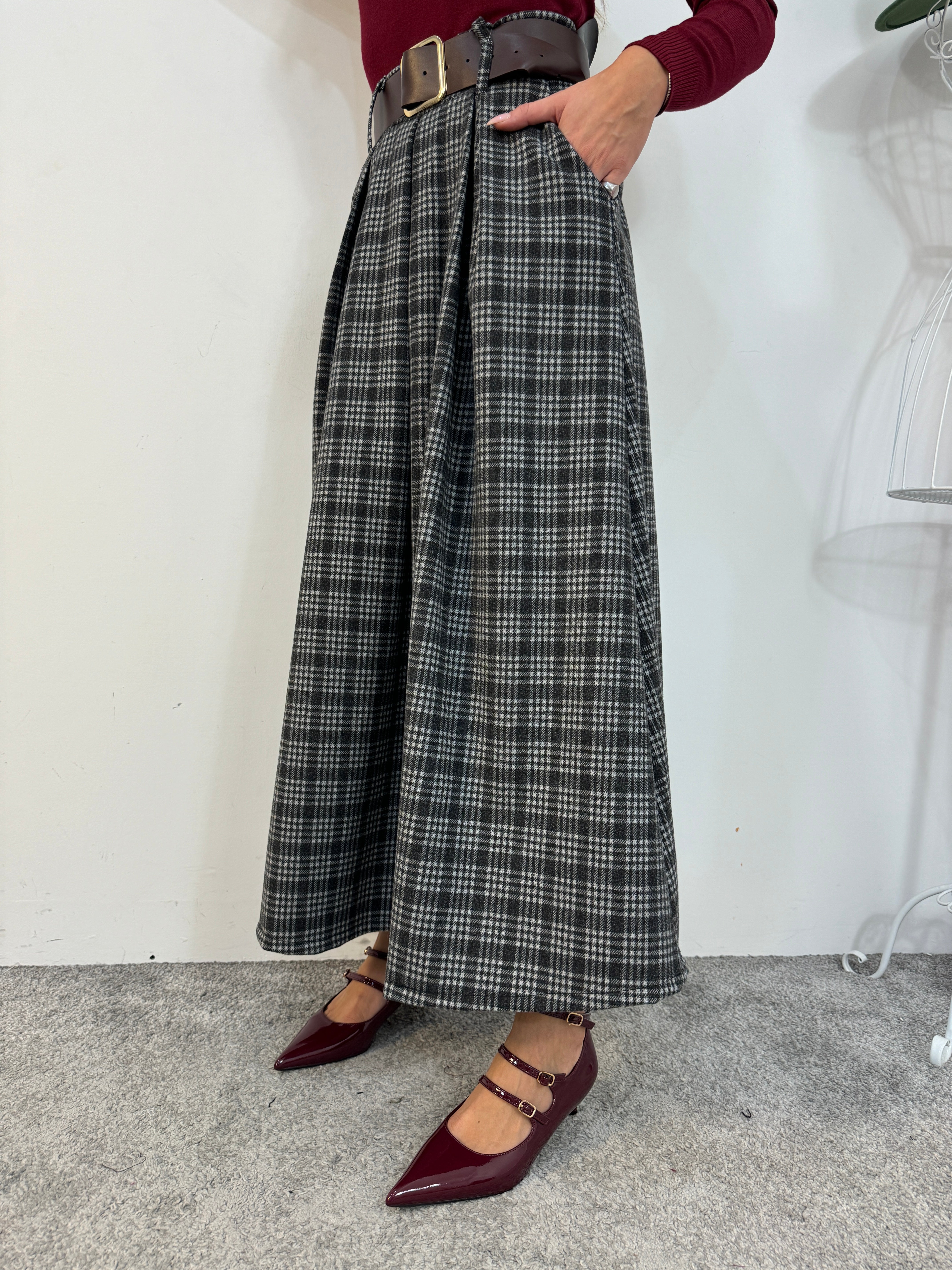 Maxi-gonna tartan