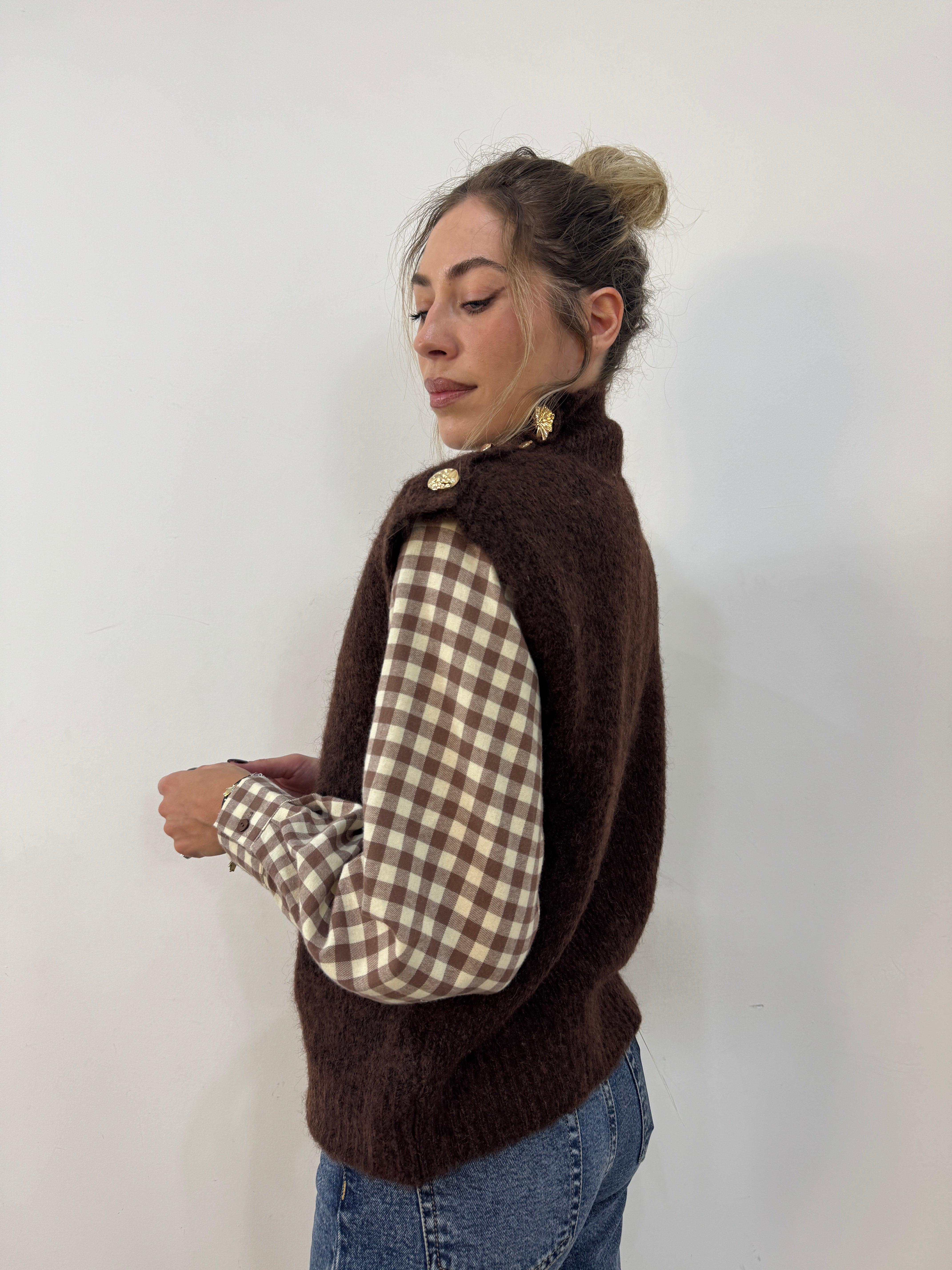 Gilet cioccolato fondente