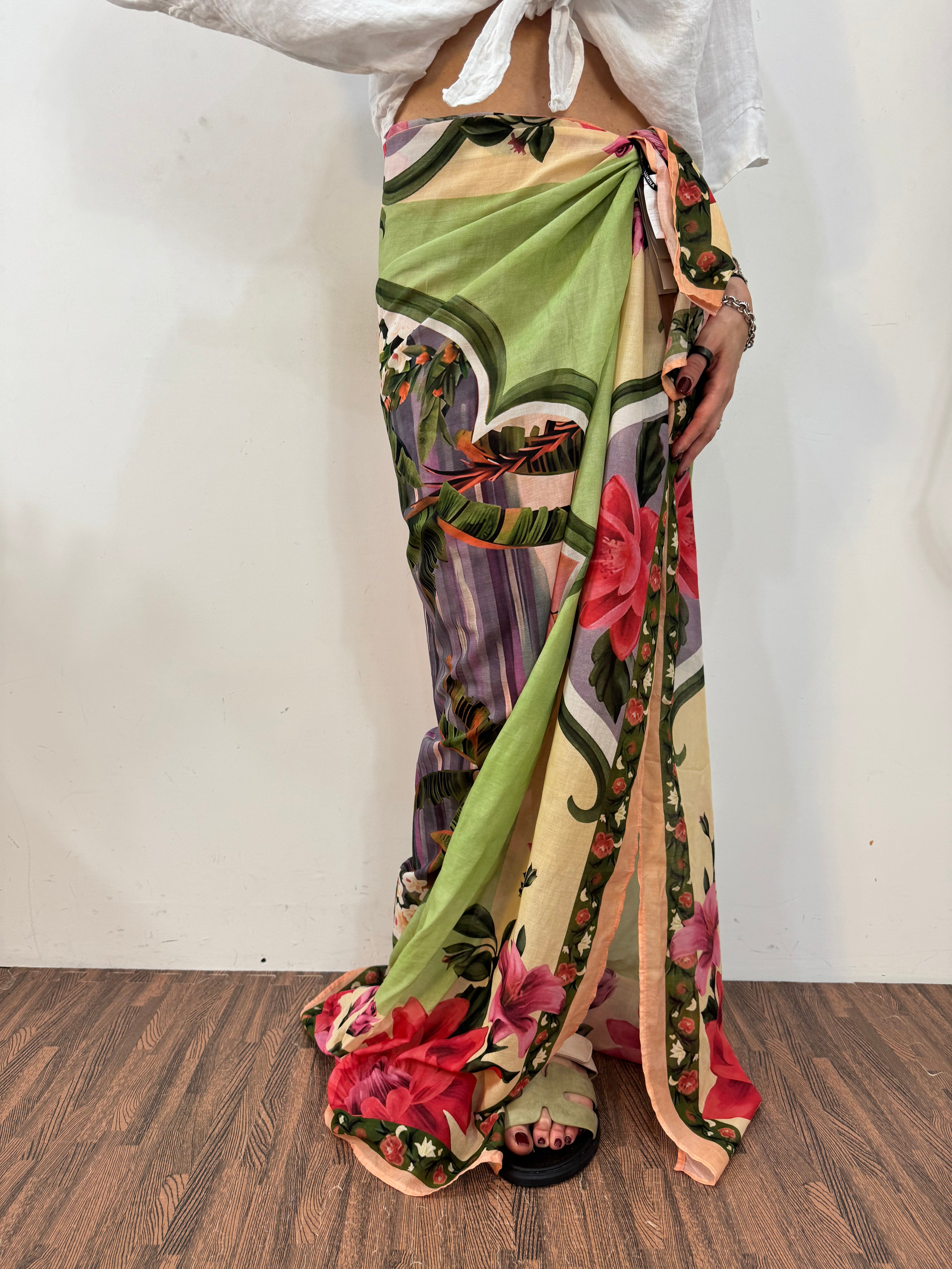 Maxi- pareo flower power