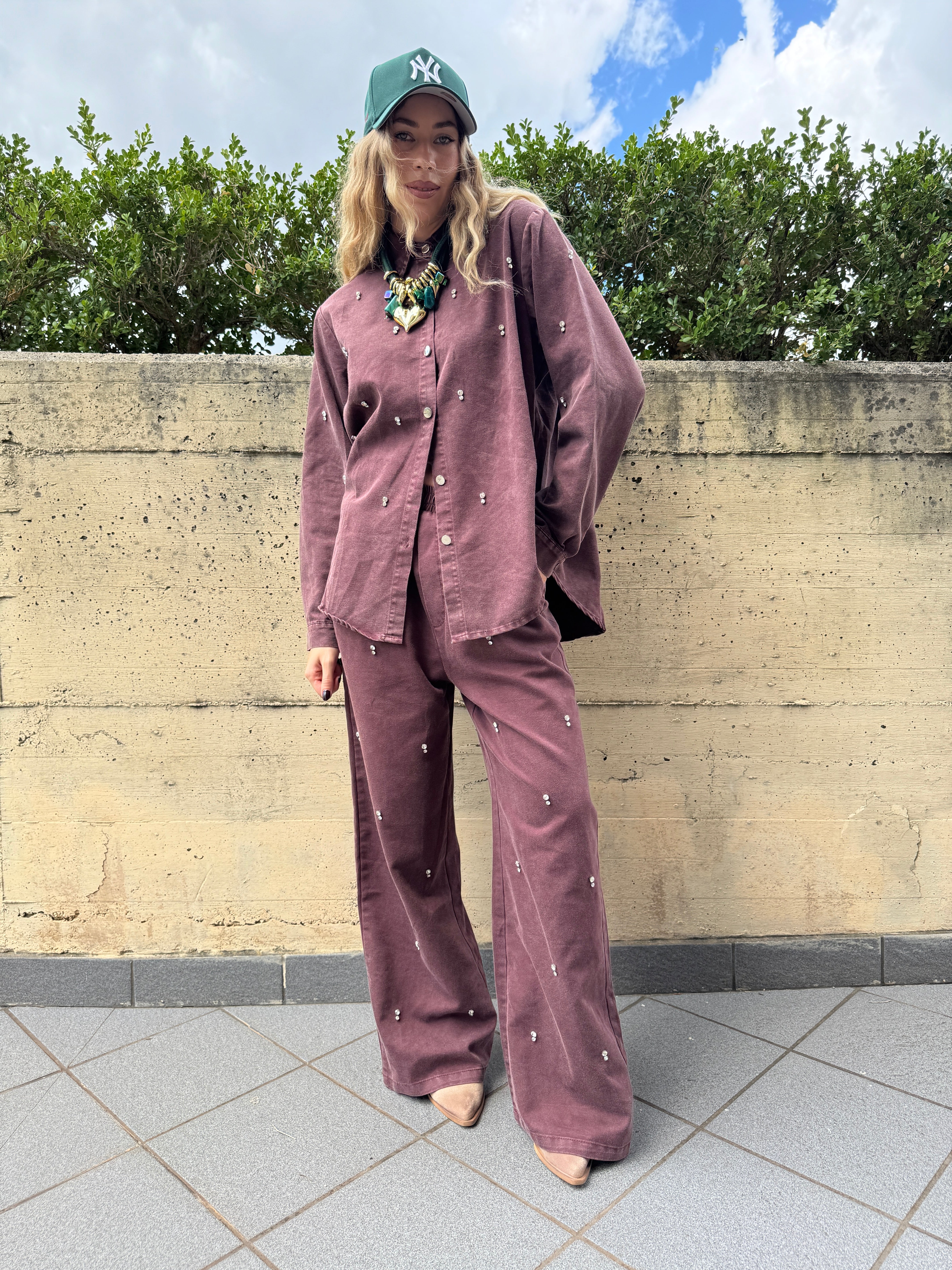Coordinato Denim prugna