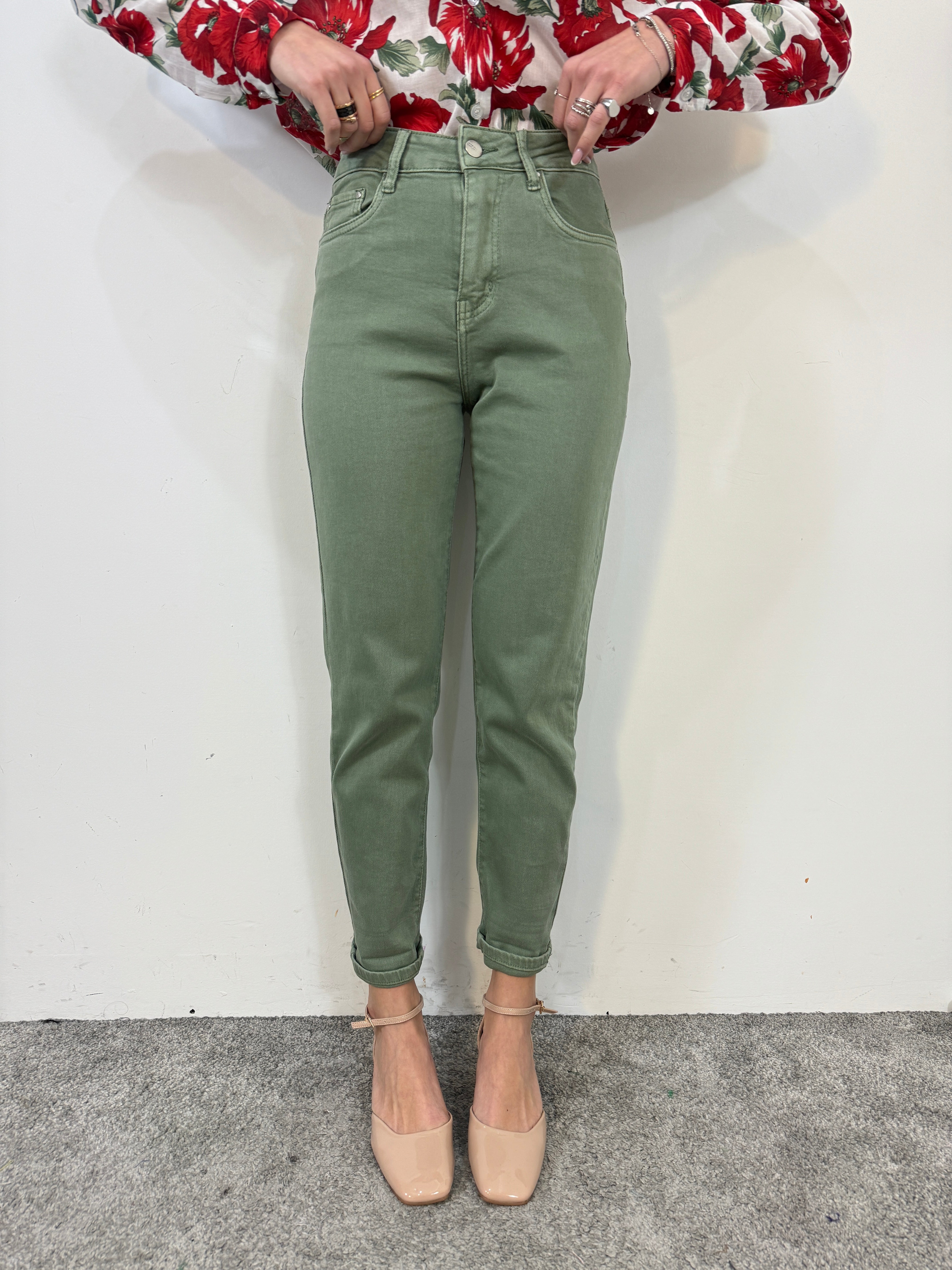 Jeans slouchy green