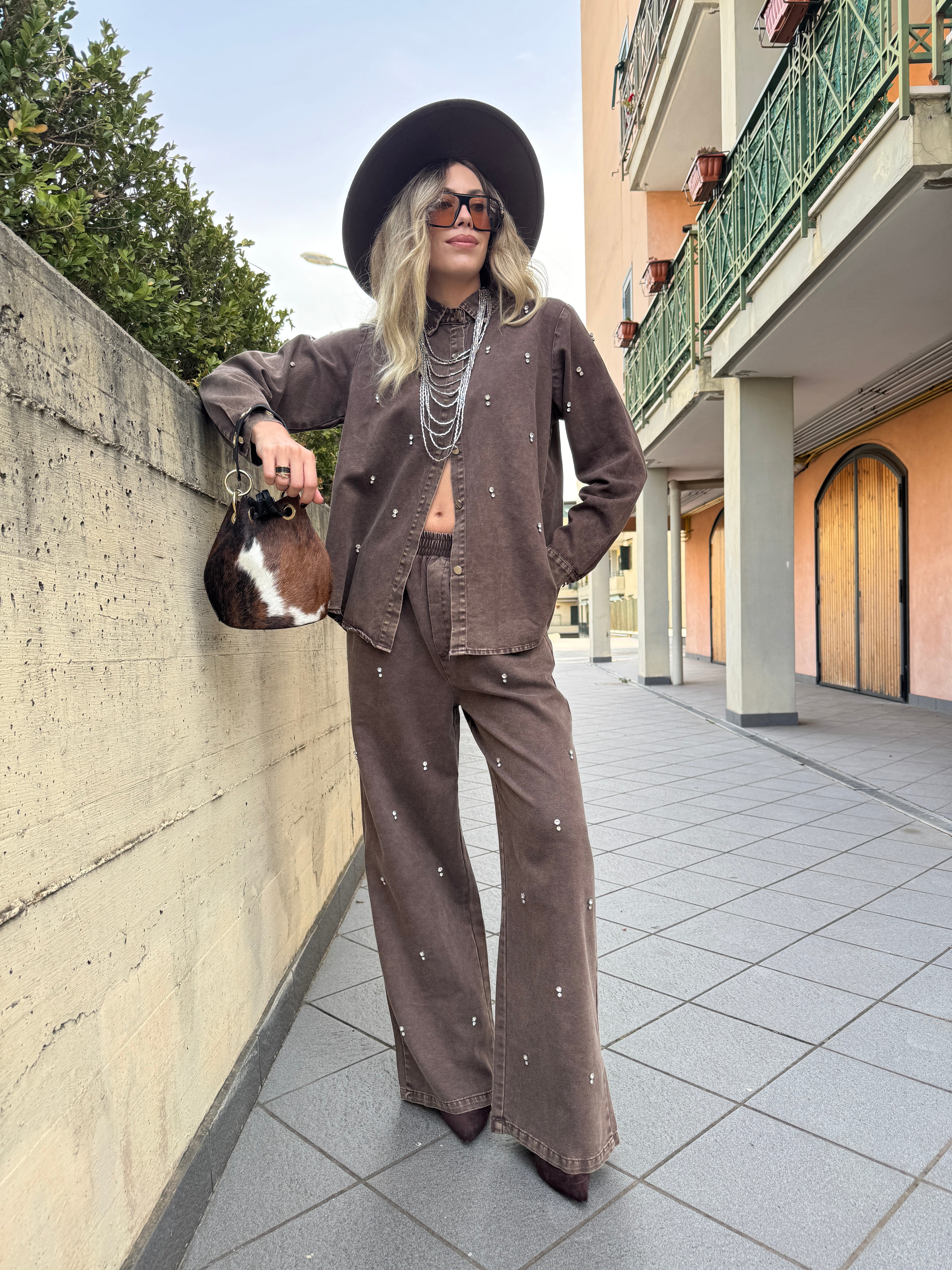 Coordinato Denim chocolate