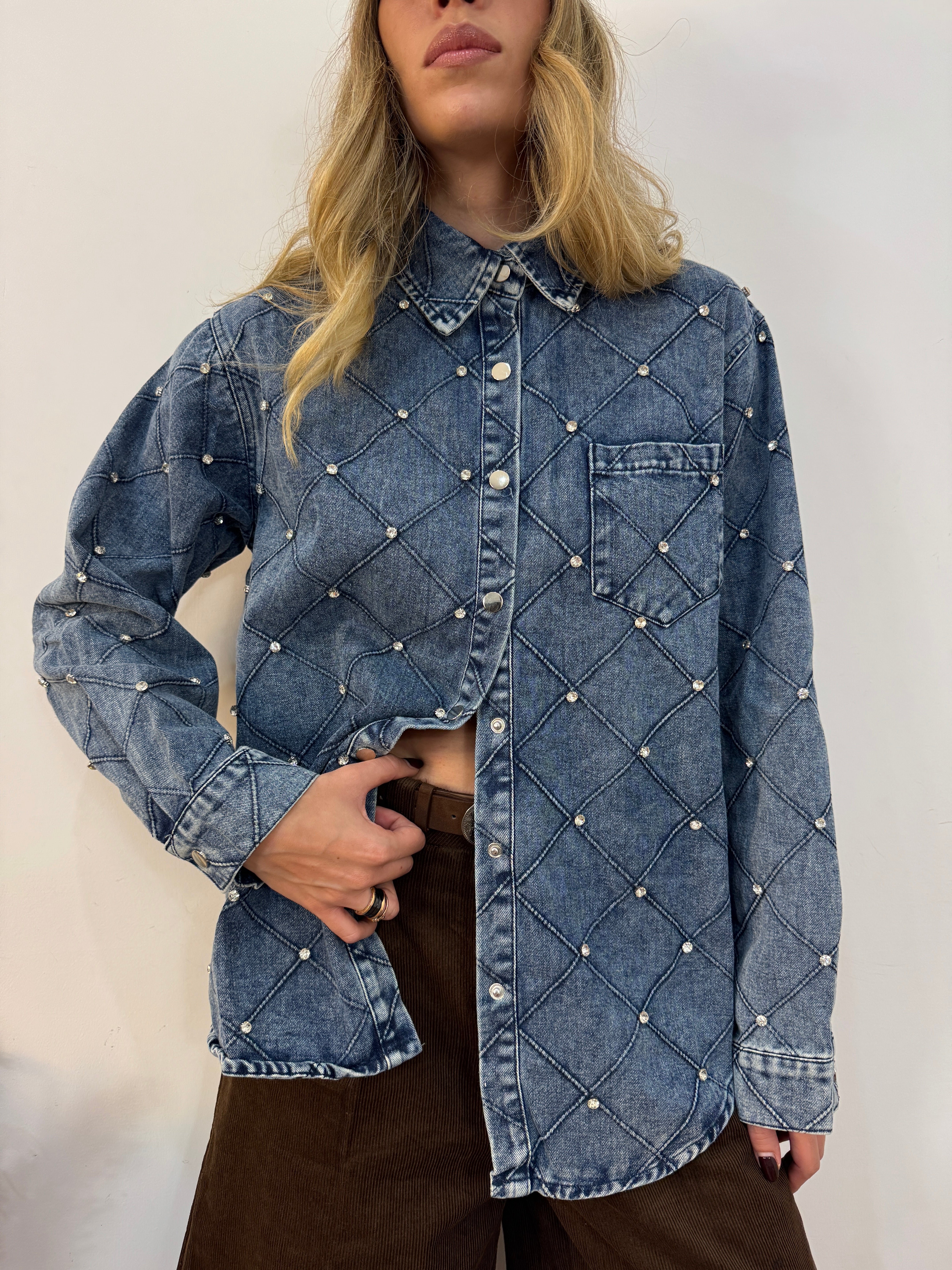 Camicia rombi gioiello