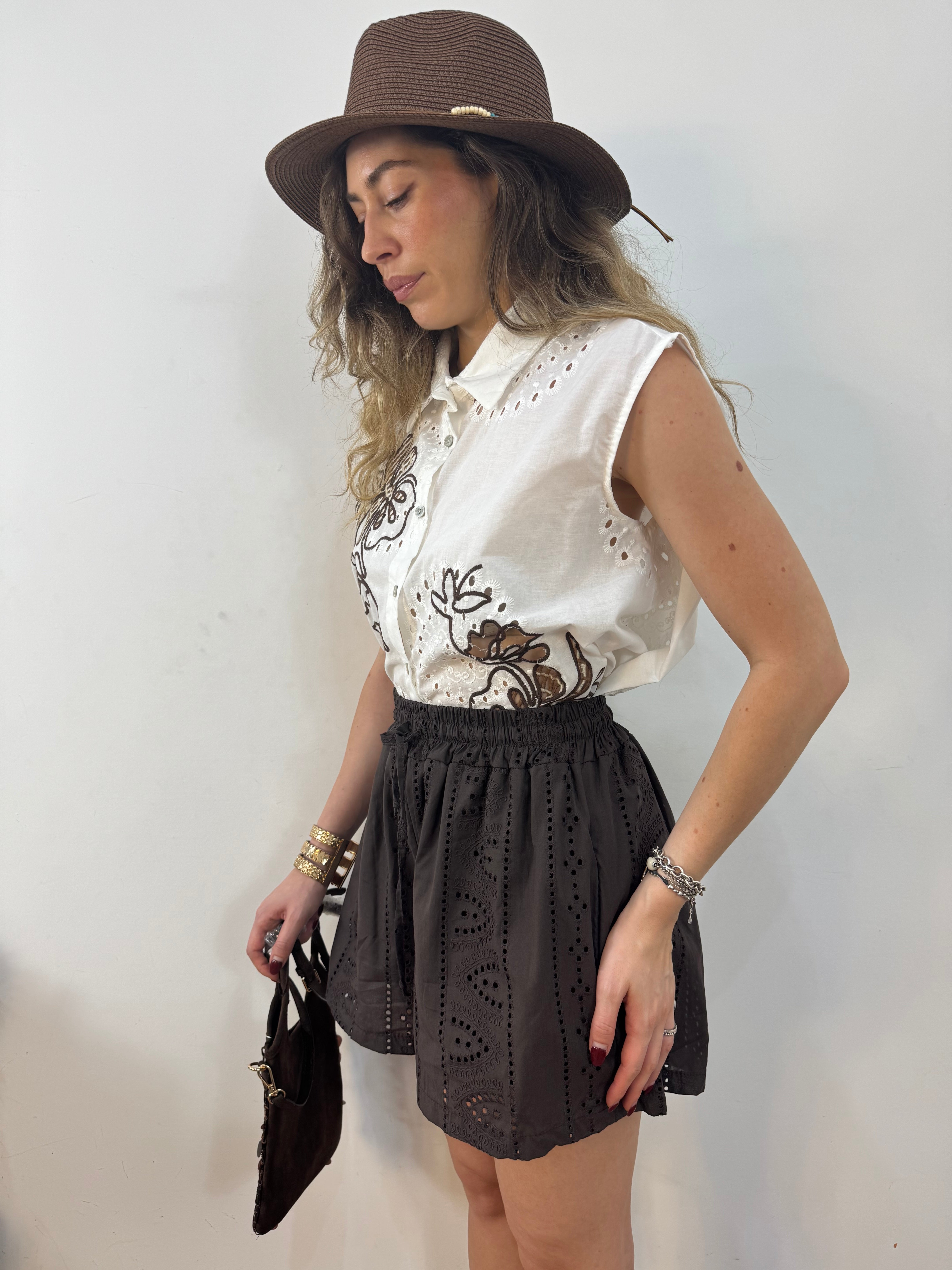 Camicia latte&cioccolato