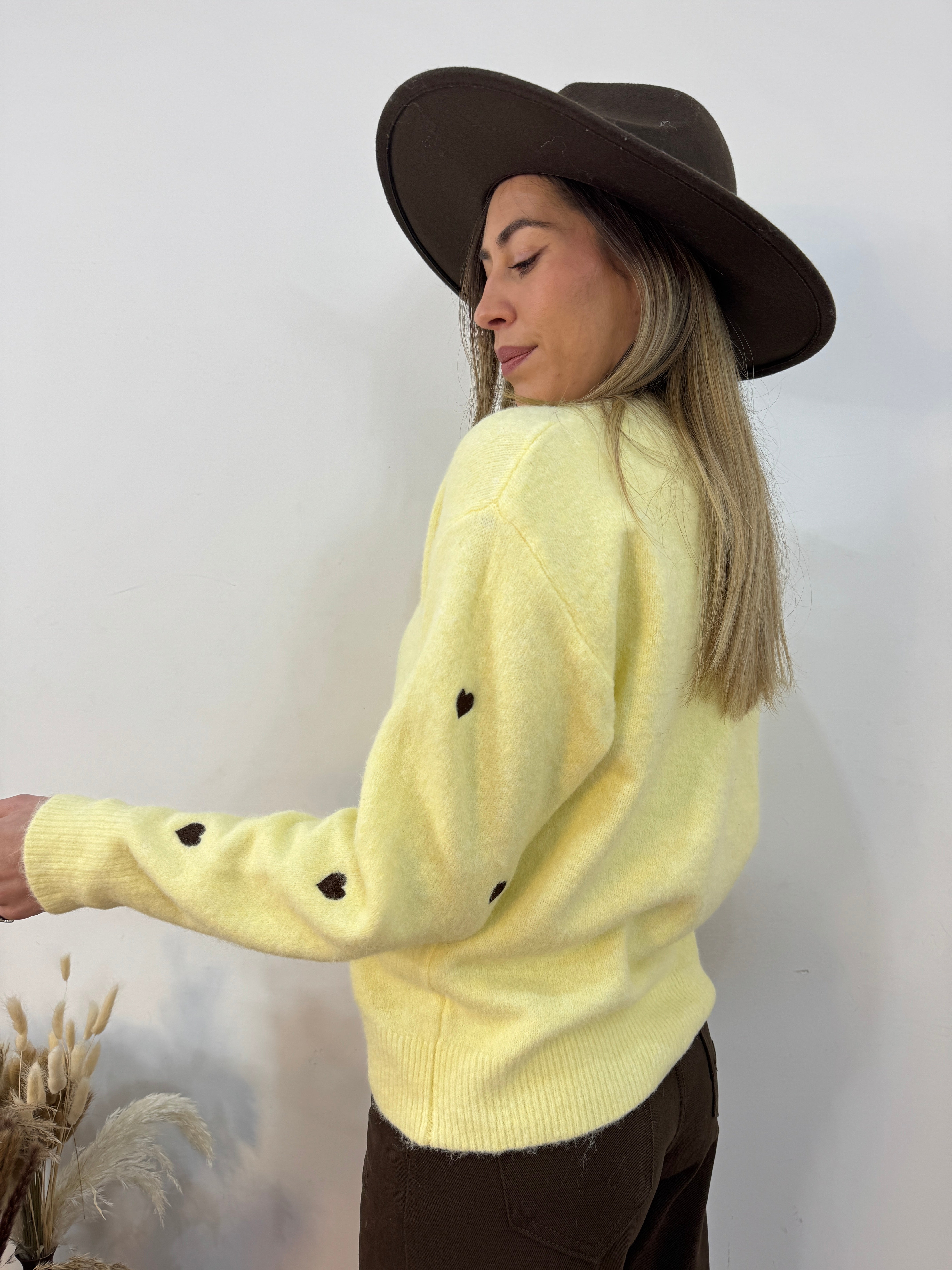 Cardigan pastello heart