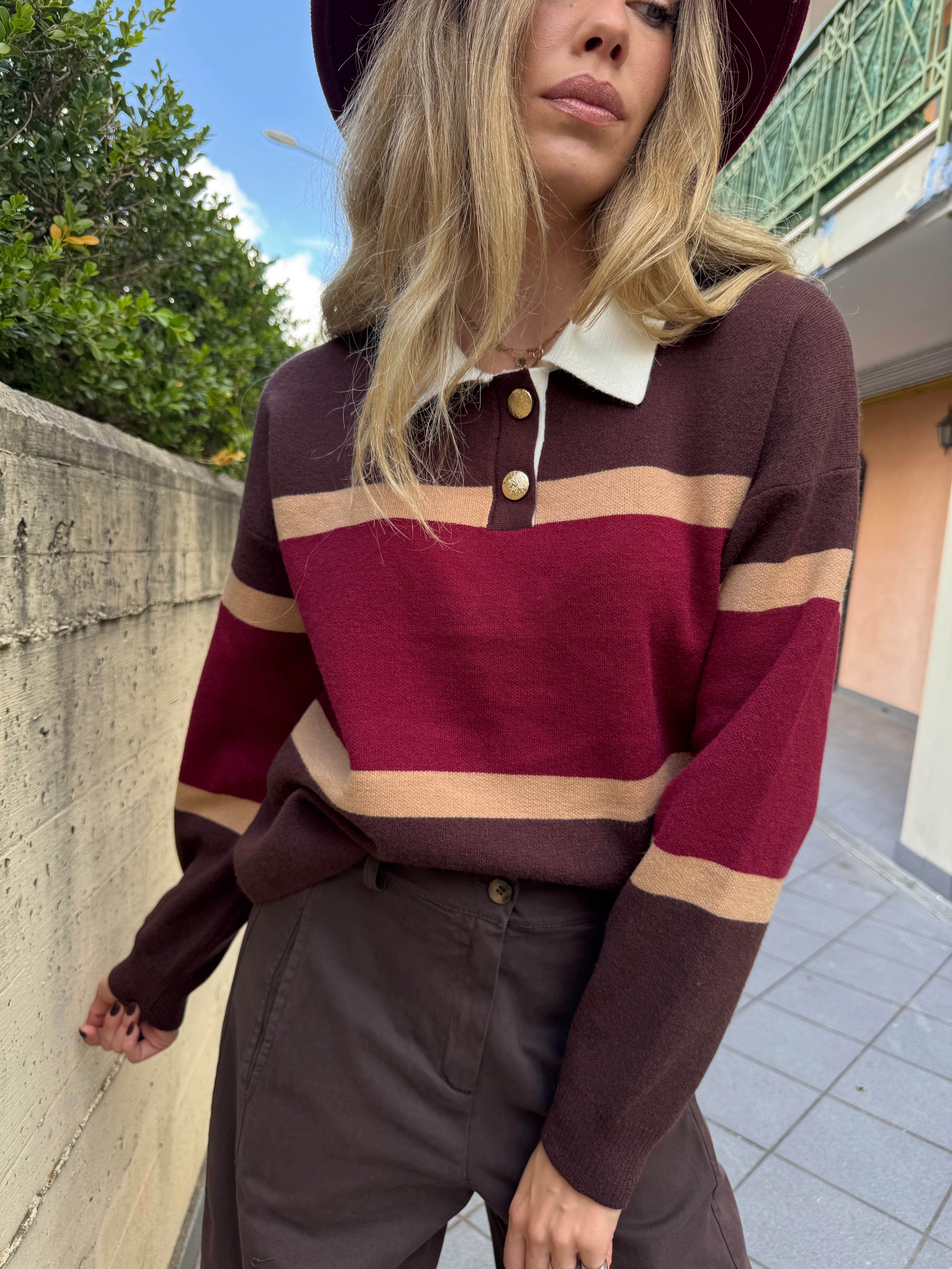 Maglia bordeaux Harvard