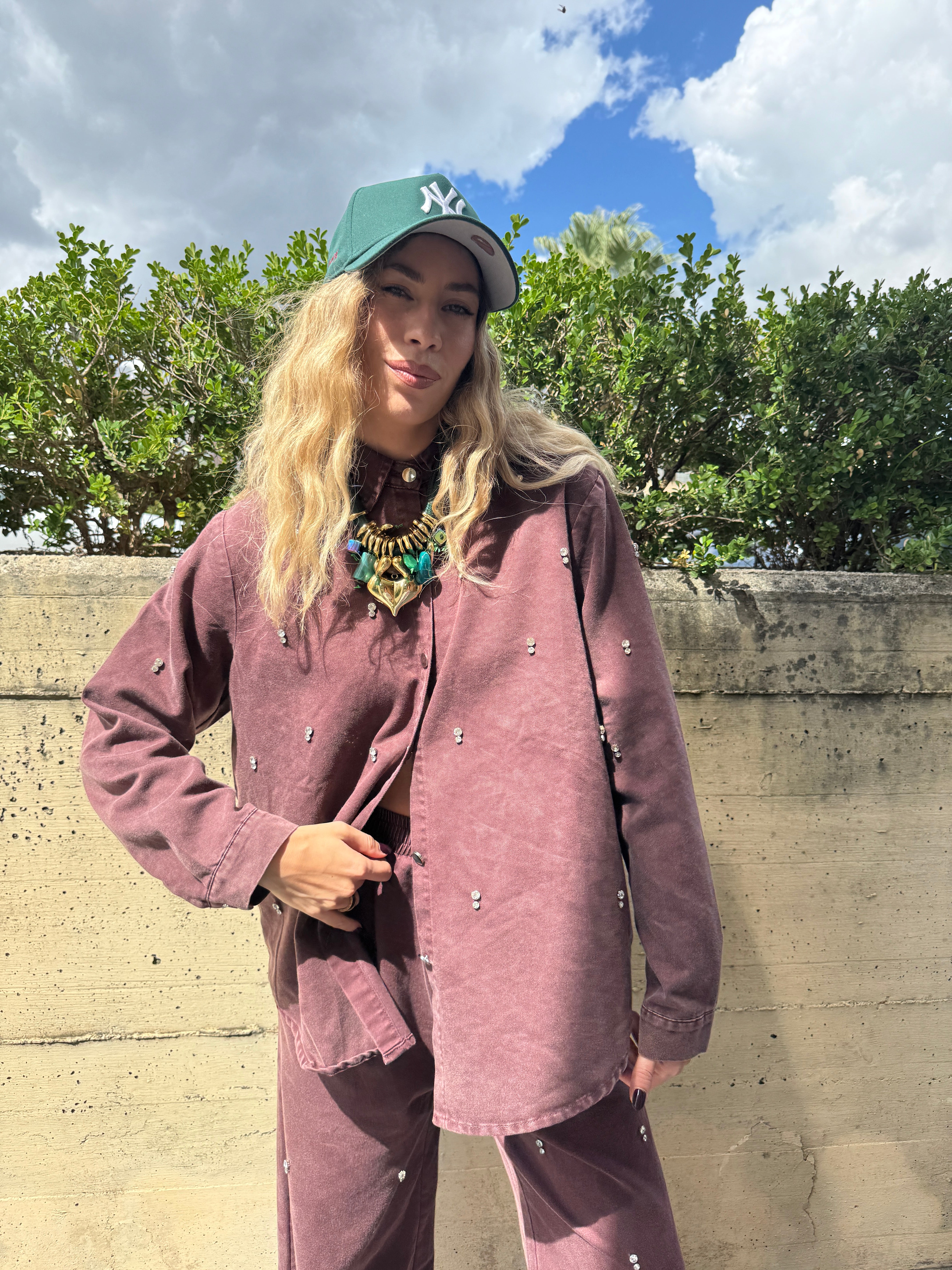 Coordinato Denim prugna