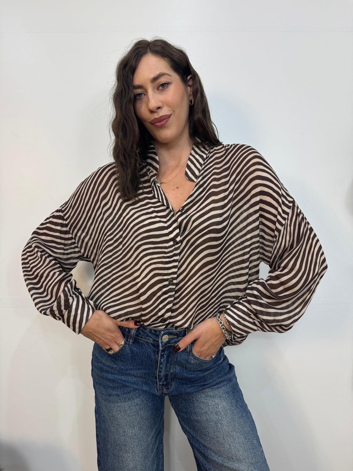 Camicia Feline zebra