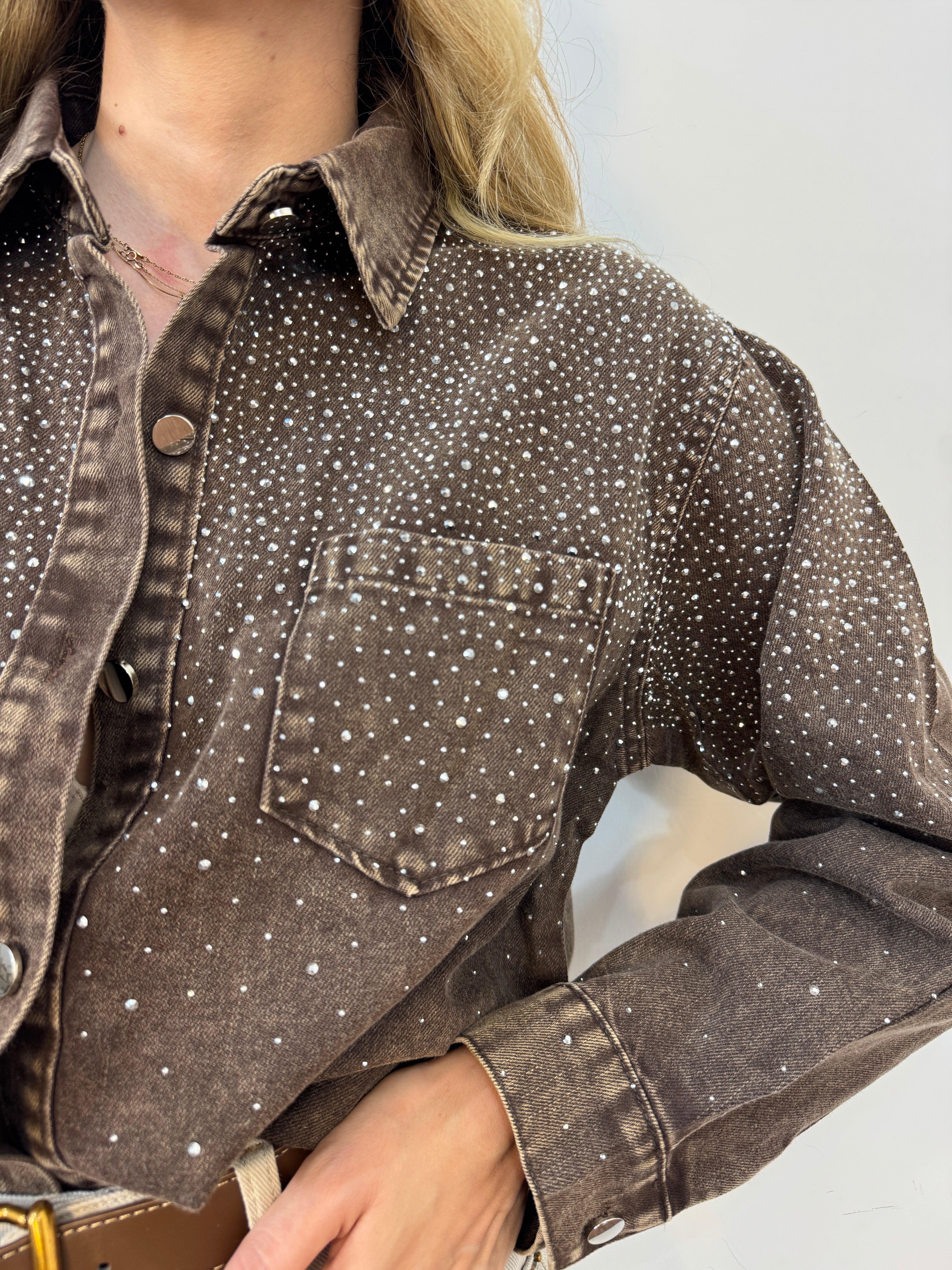 Camicia cielo brown