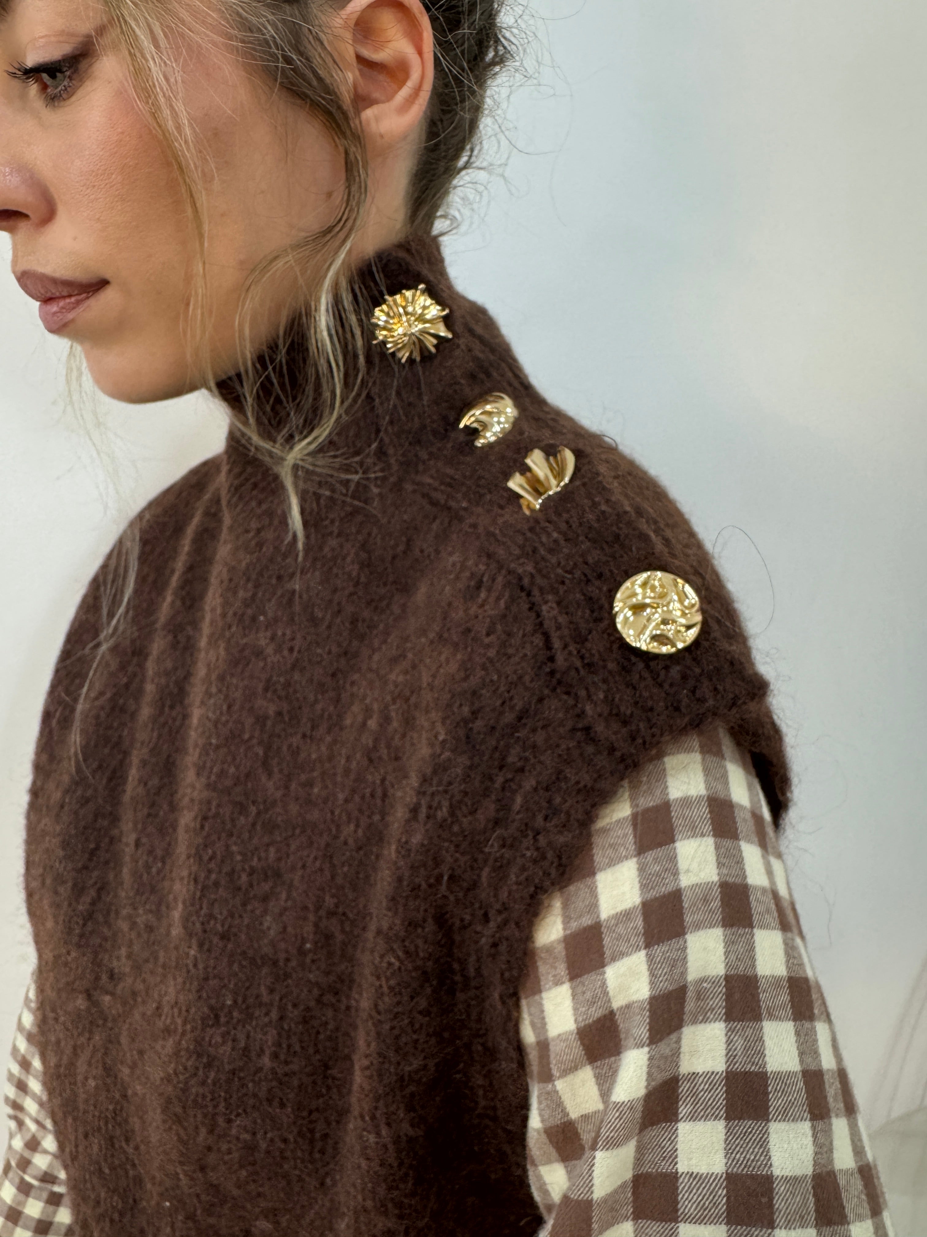 Gilet cioccolato fondente
