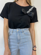 T shirt fiocchetto